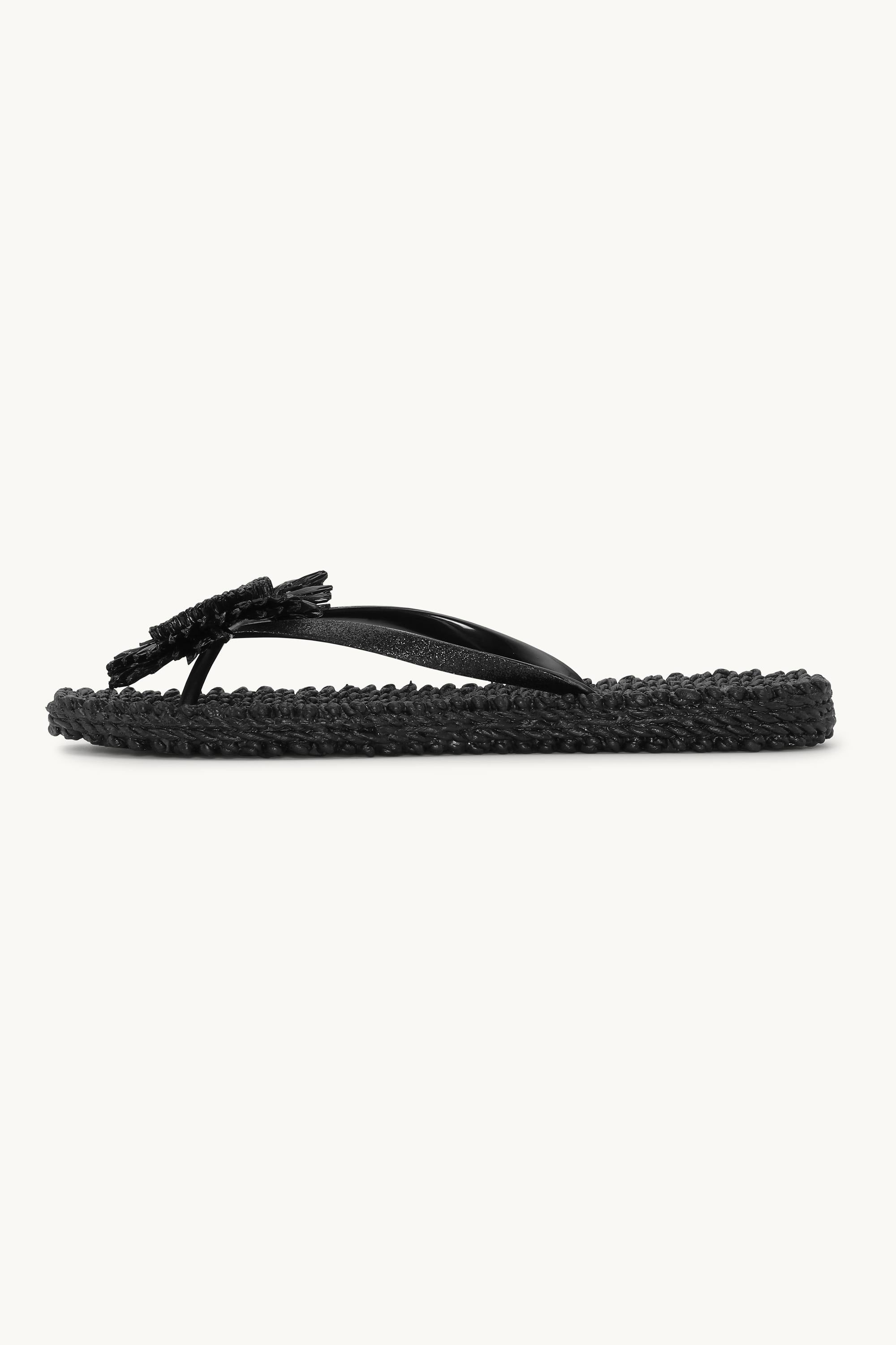 Tongs Fleur - Black