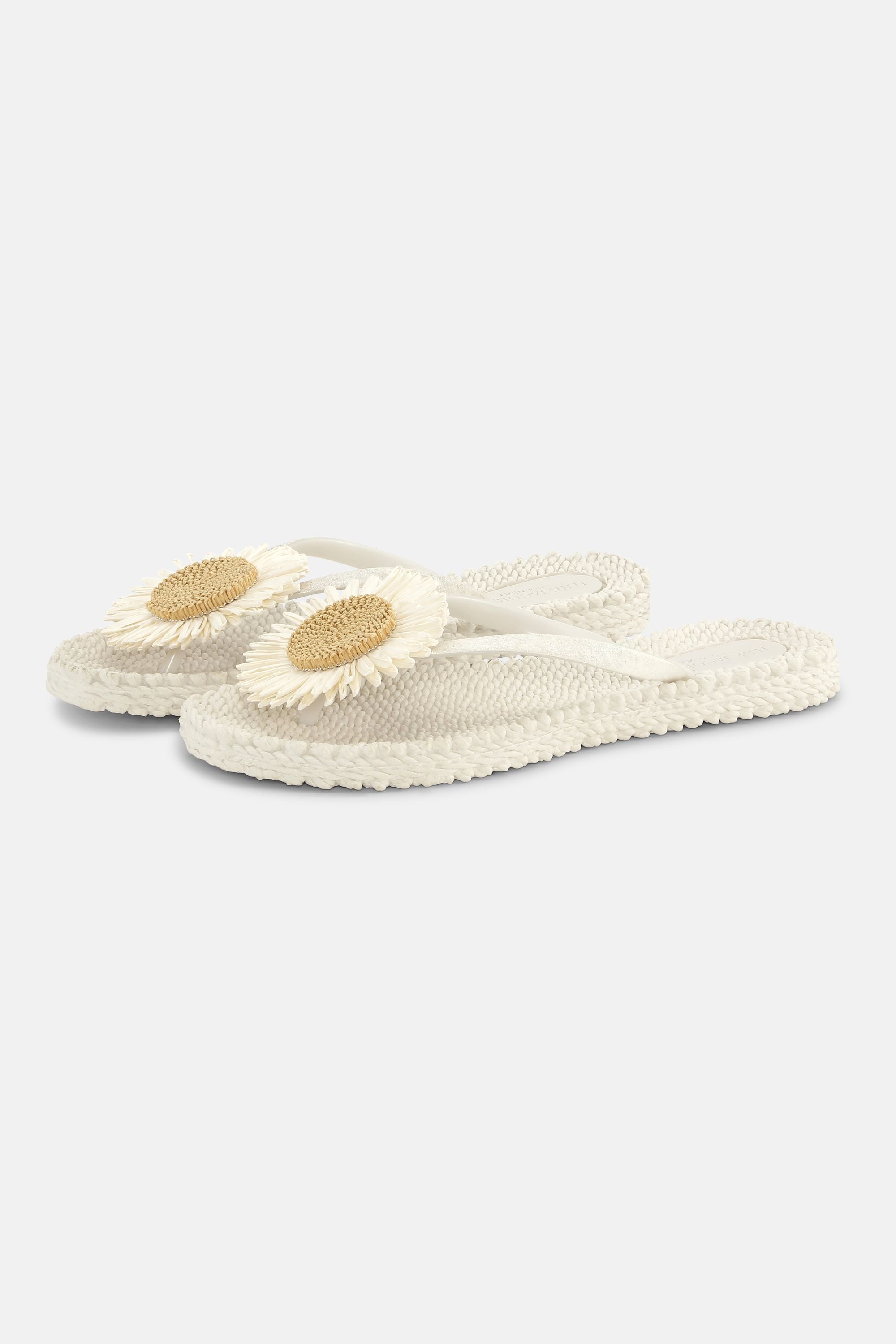 Tongs Fleur - Creme