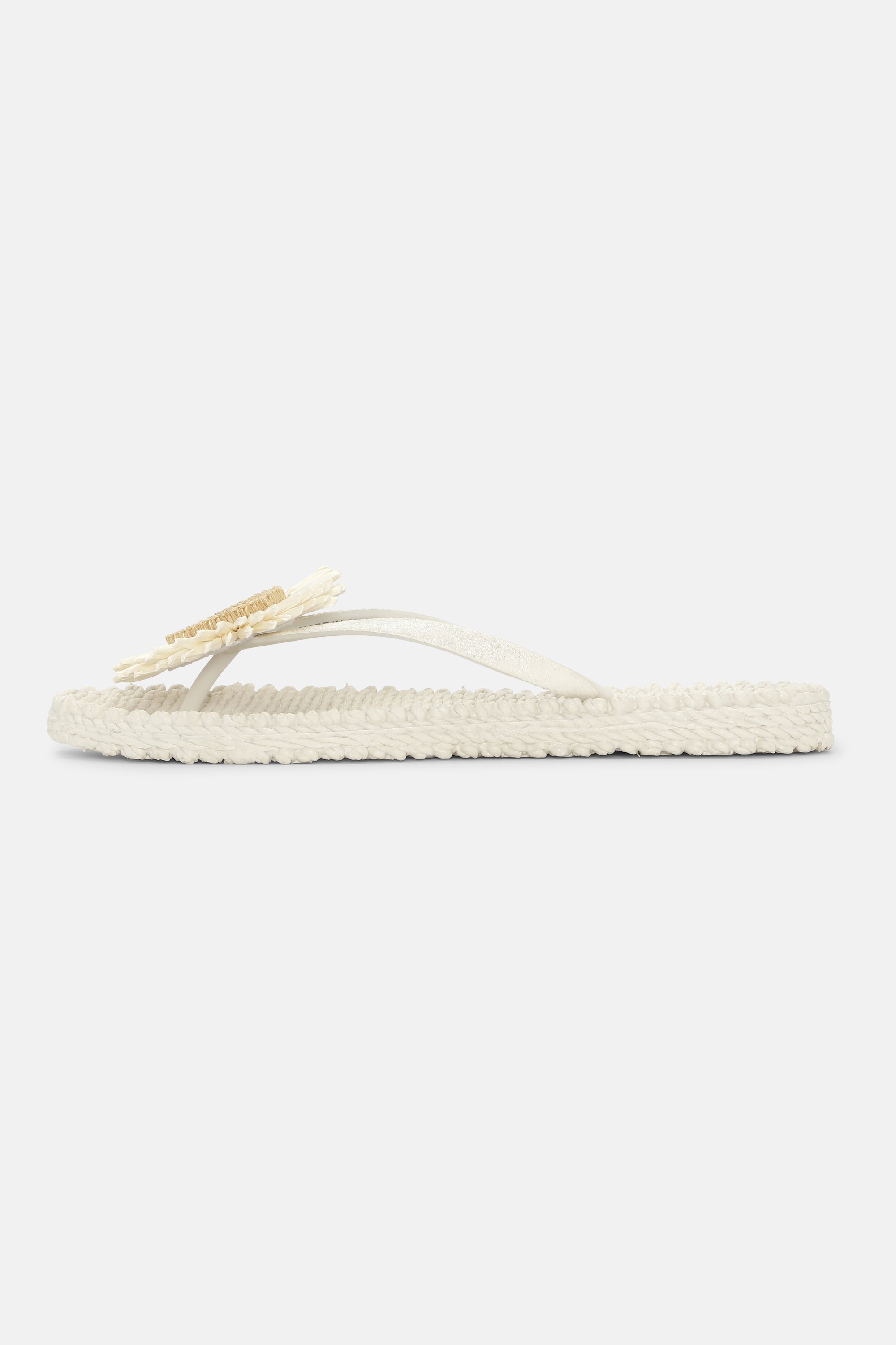 Tongs Fleur - Creme