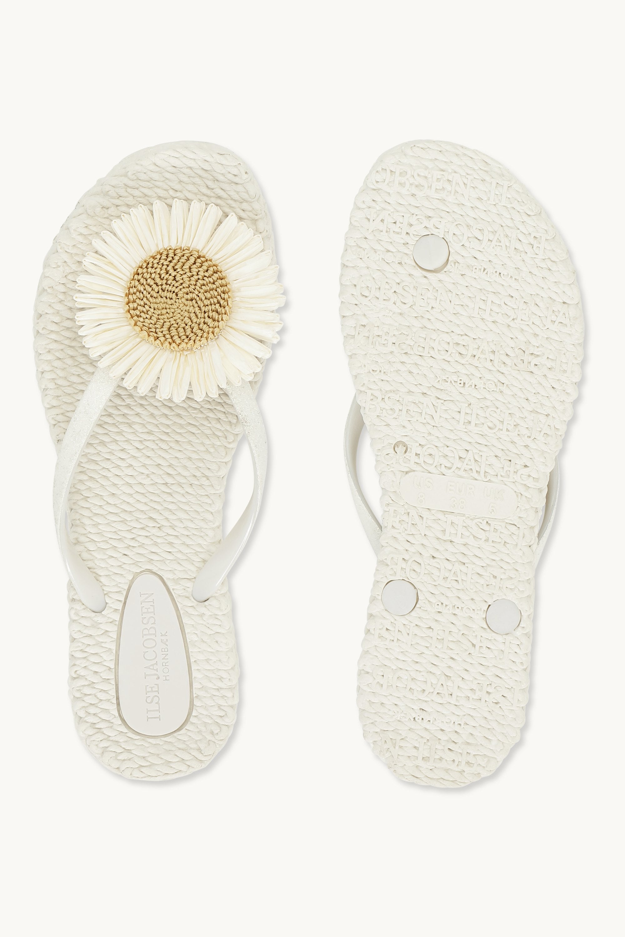 Tongs Fleur - Creme