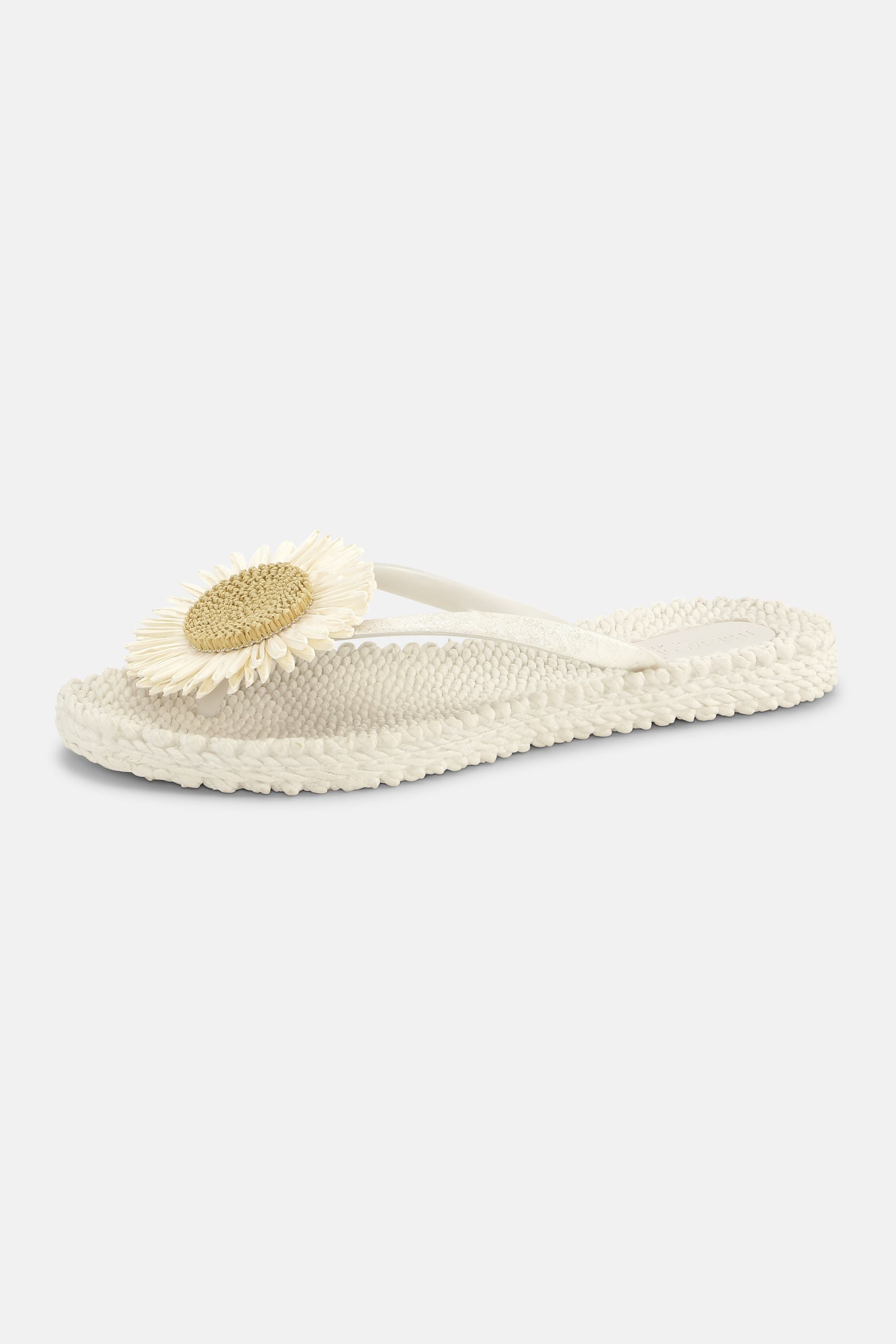 Tongs Fleur - Creme
