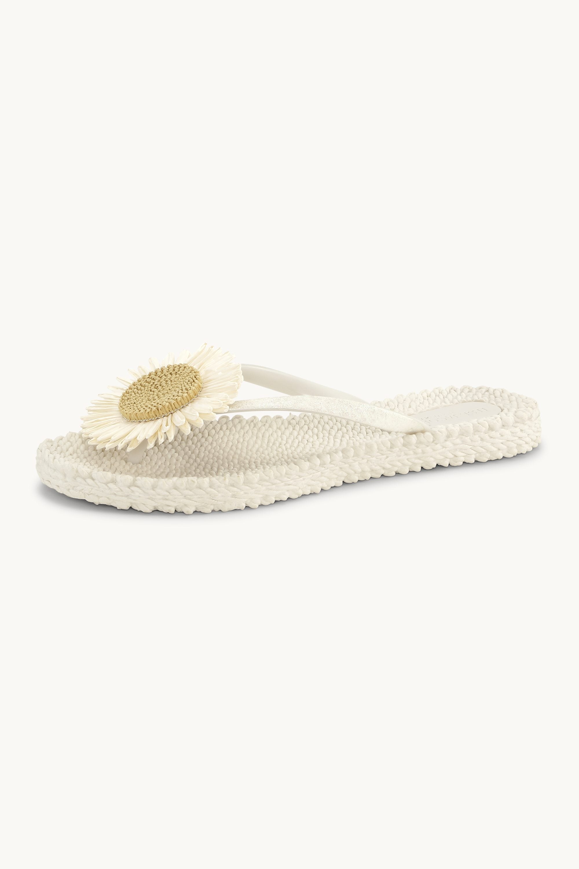 Tongs Fleur - Creme