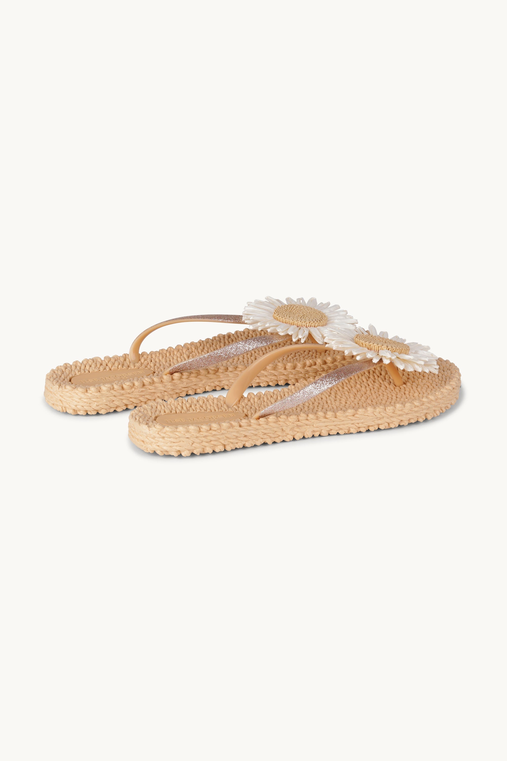 Tongs Fleur - Beige