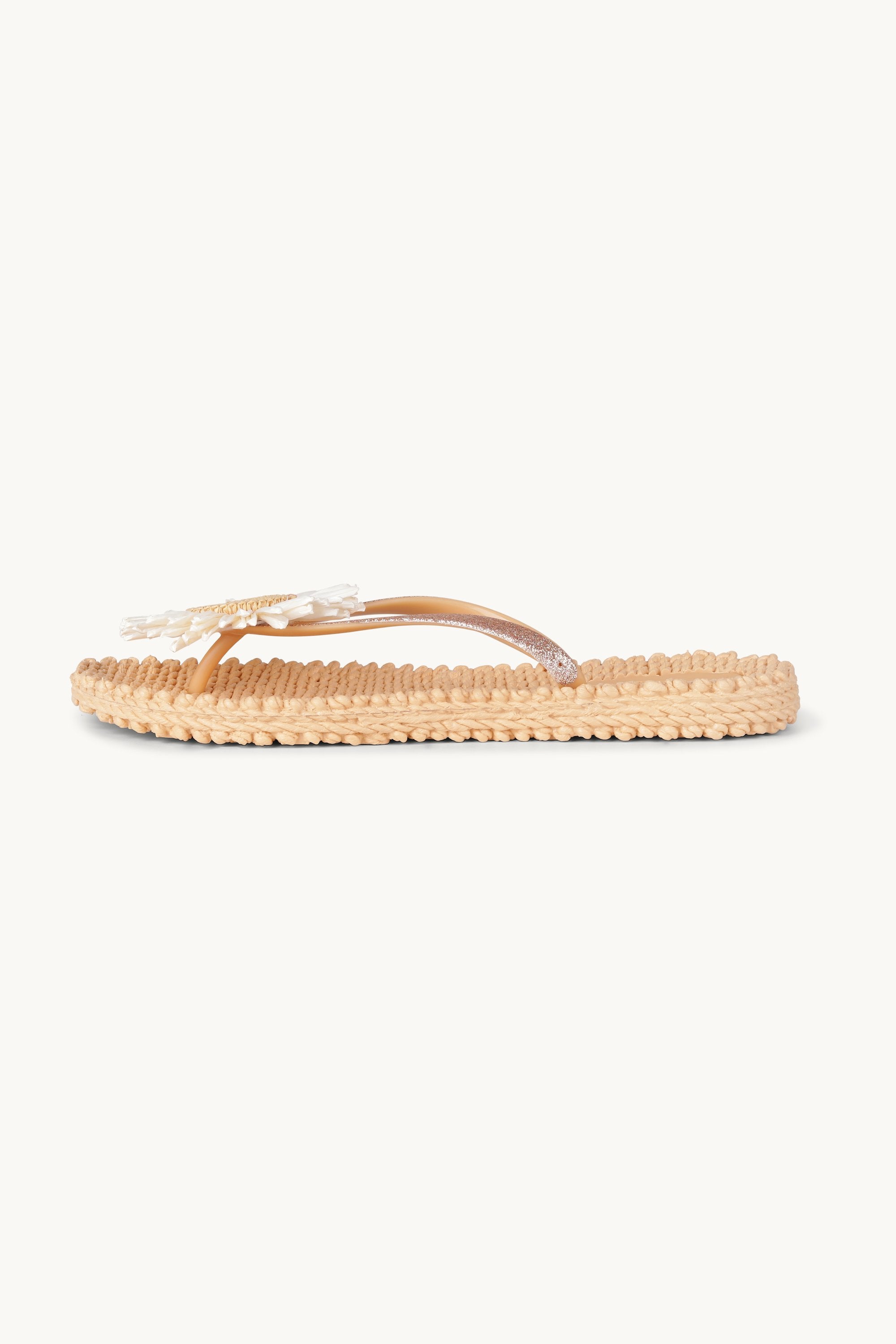 Tongs Fleur - Beige