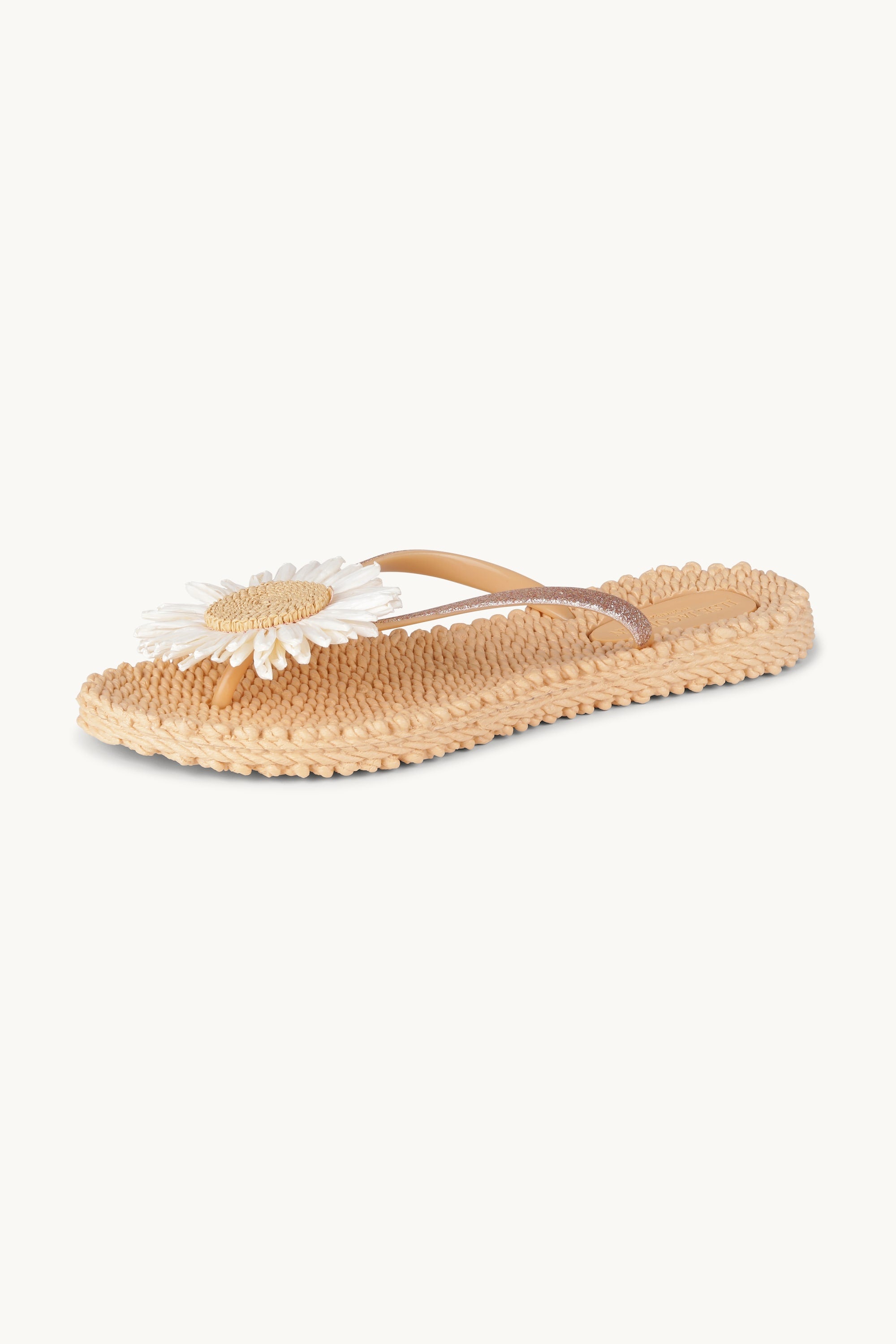 Tongs Fleur - Beige