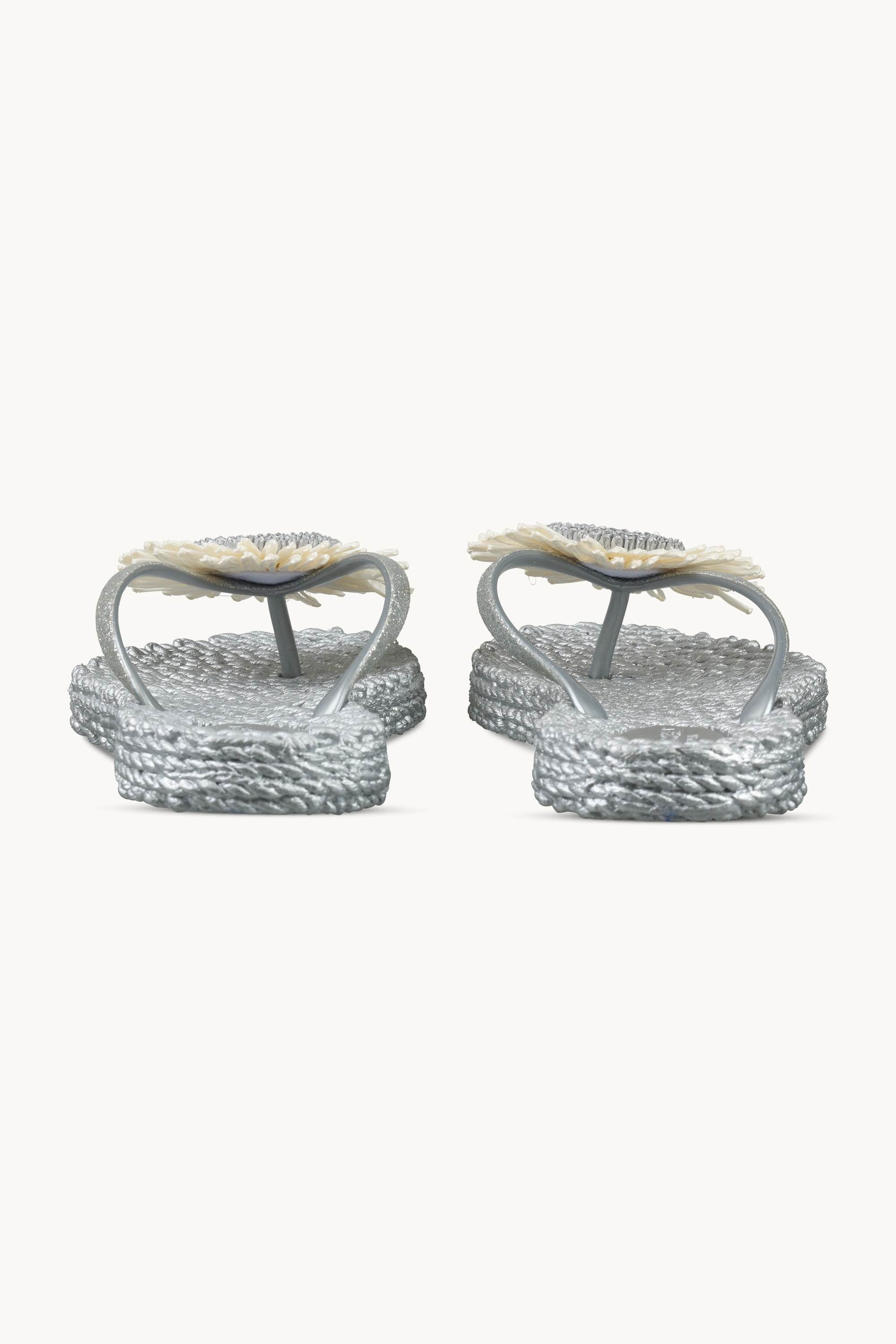 Tongs Fleur - Silver