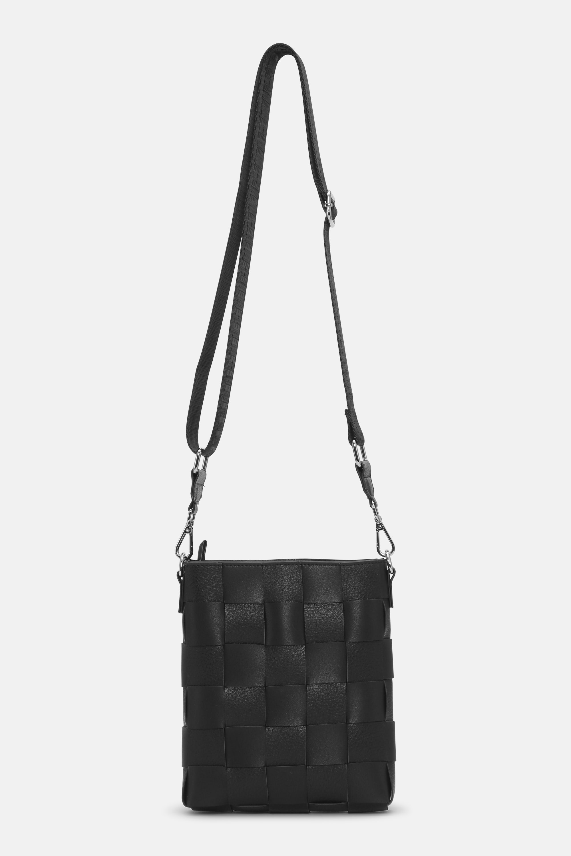 Braided Squared Cross-Body - Black