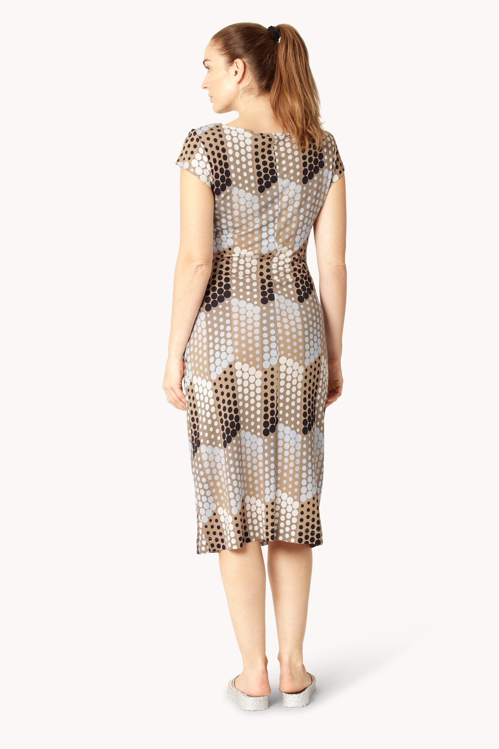 Robe Midi Twist - Blue Grafic Dot