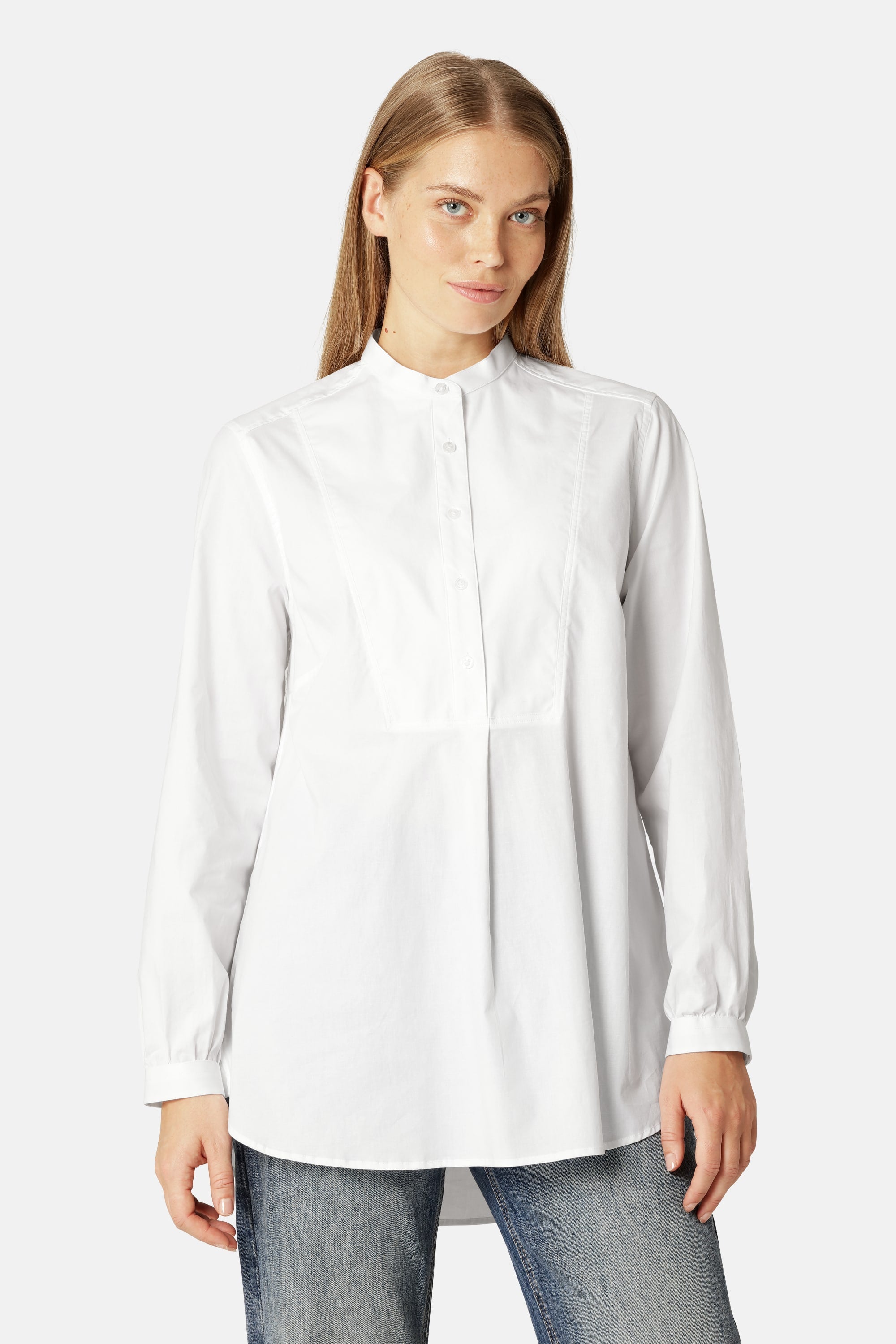 Chemise Classique Dos Long - White