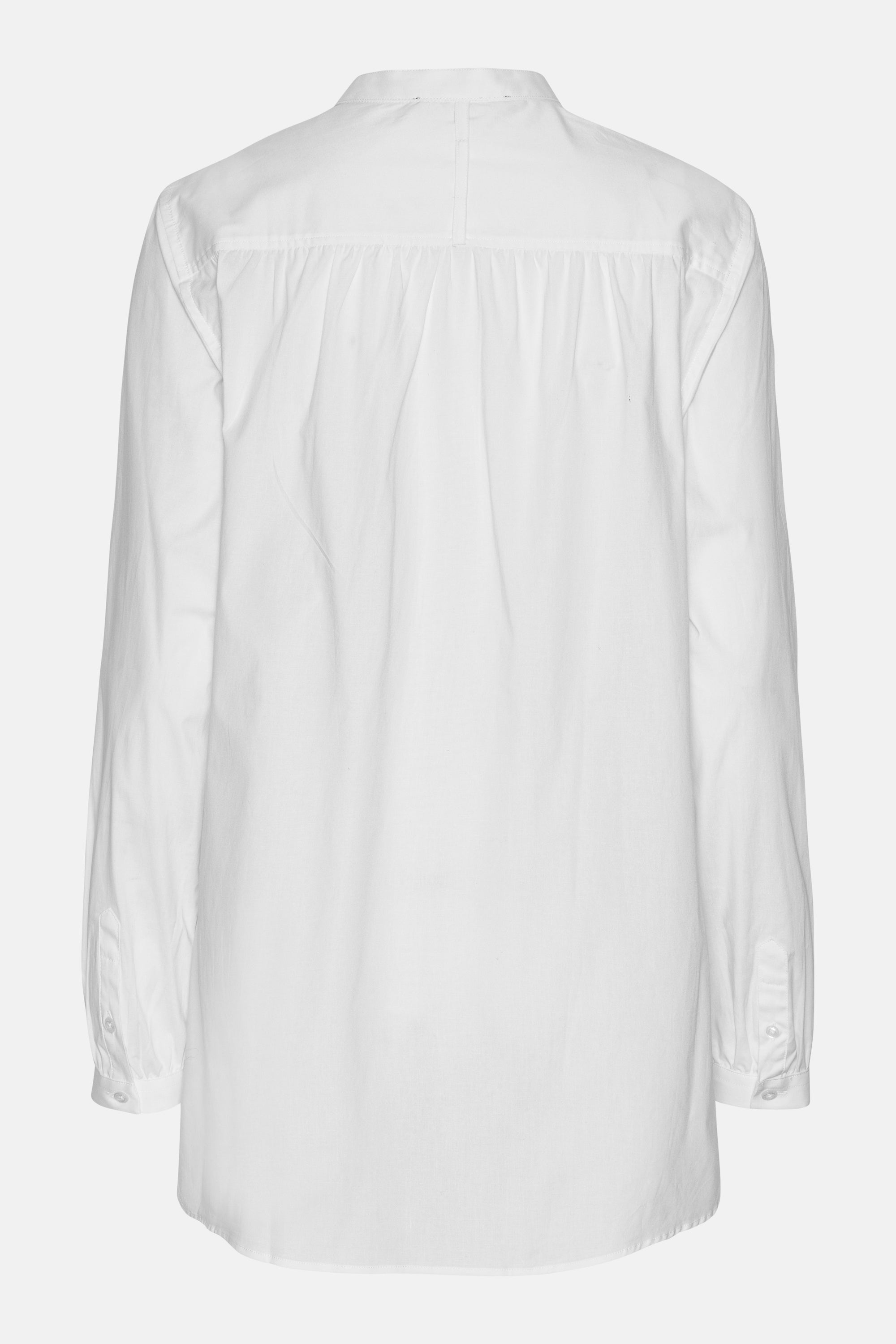 Classic Shirt Long Back - White