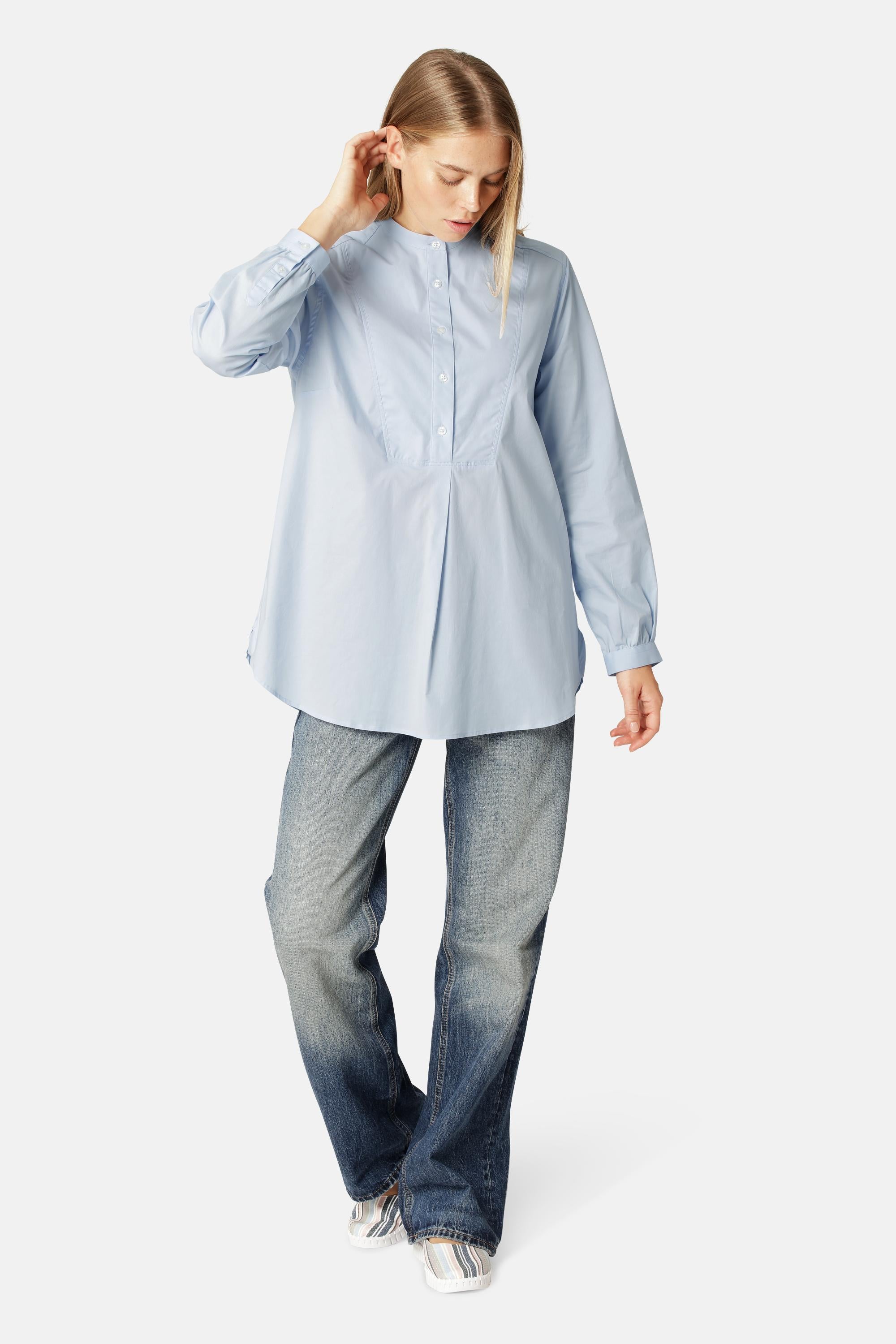 Classic Shirt Long Back - Heather