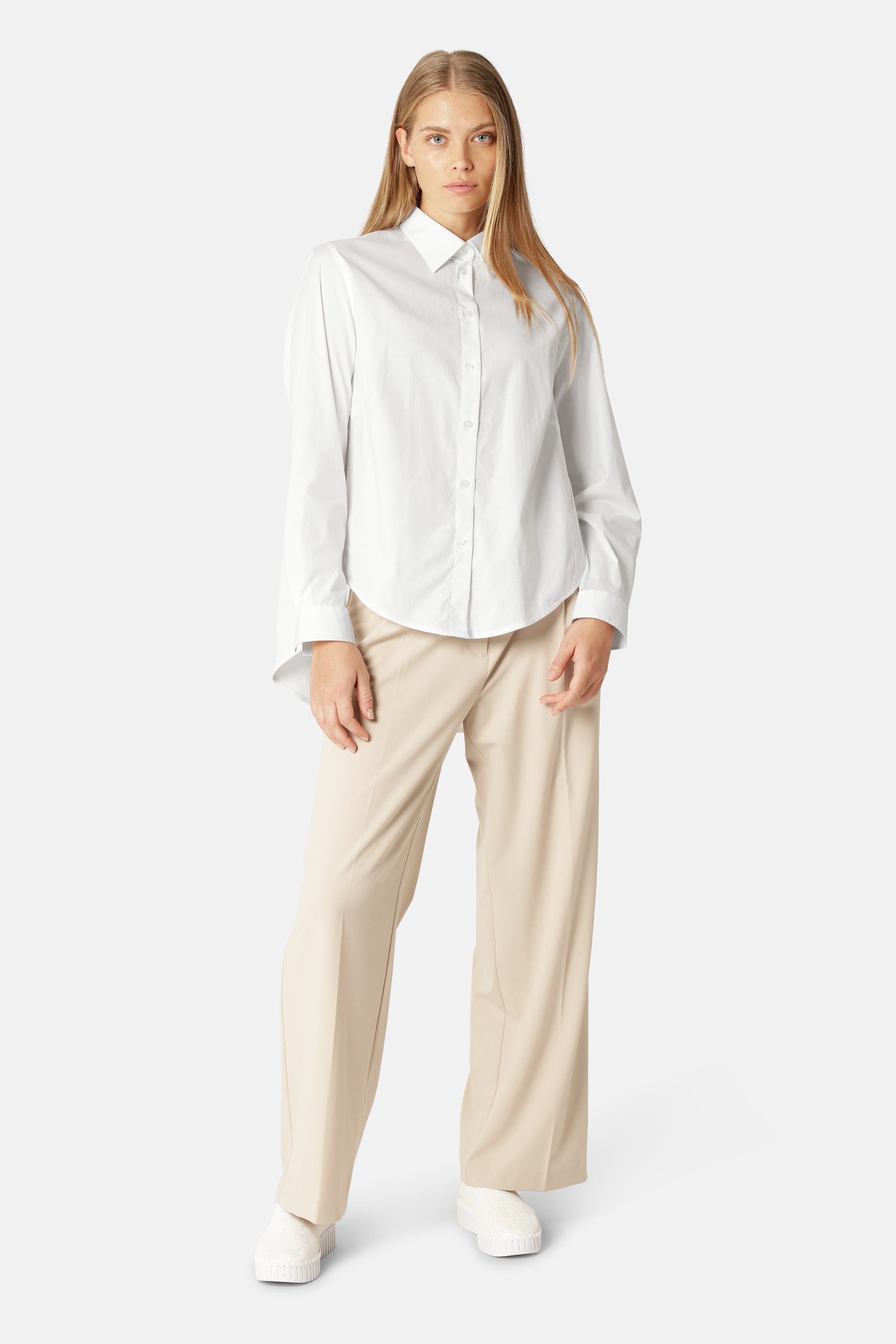 Chemise Dos Flottant - White