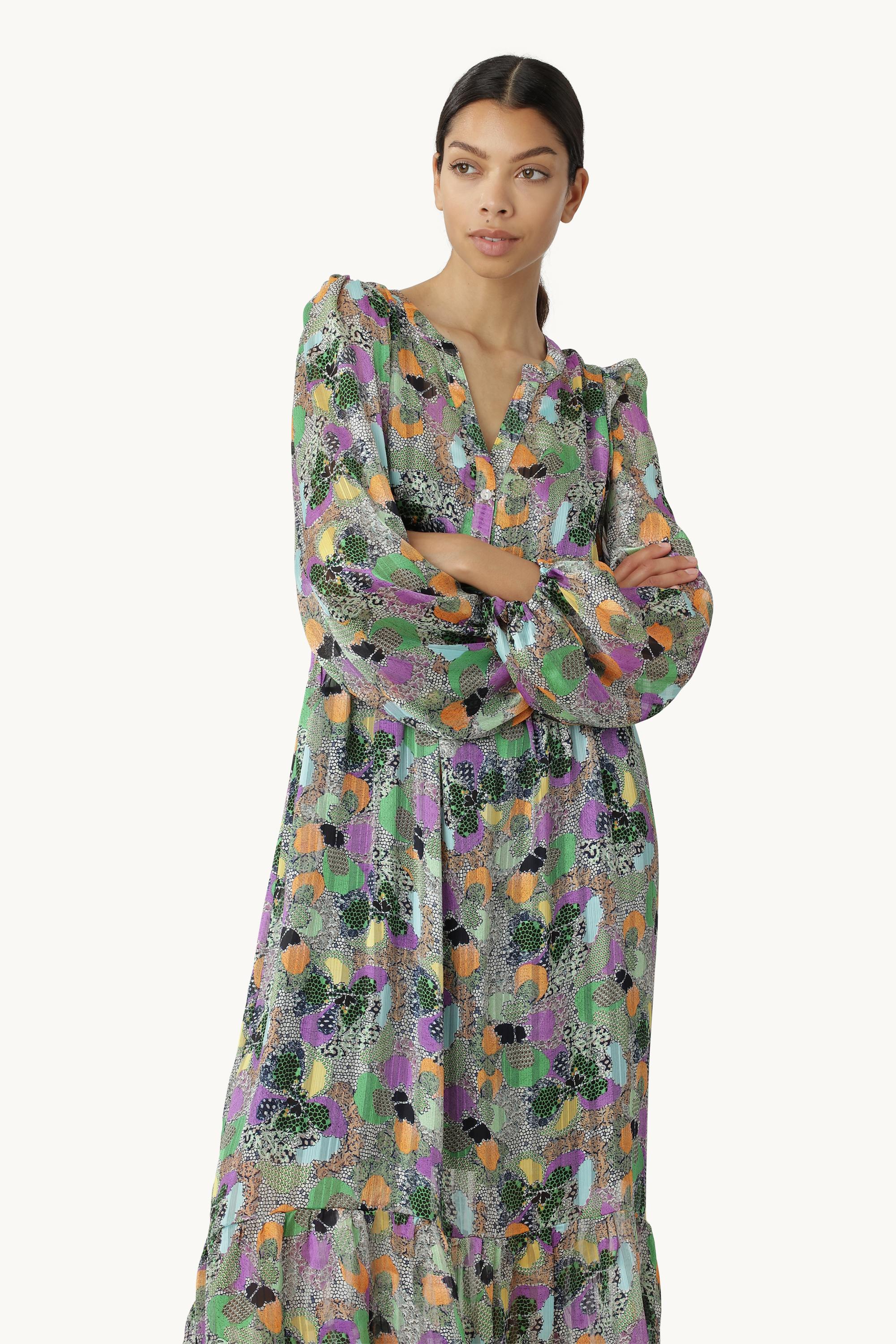 Midi Dress - Sheer Lilac