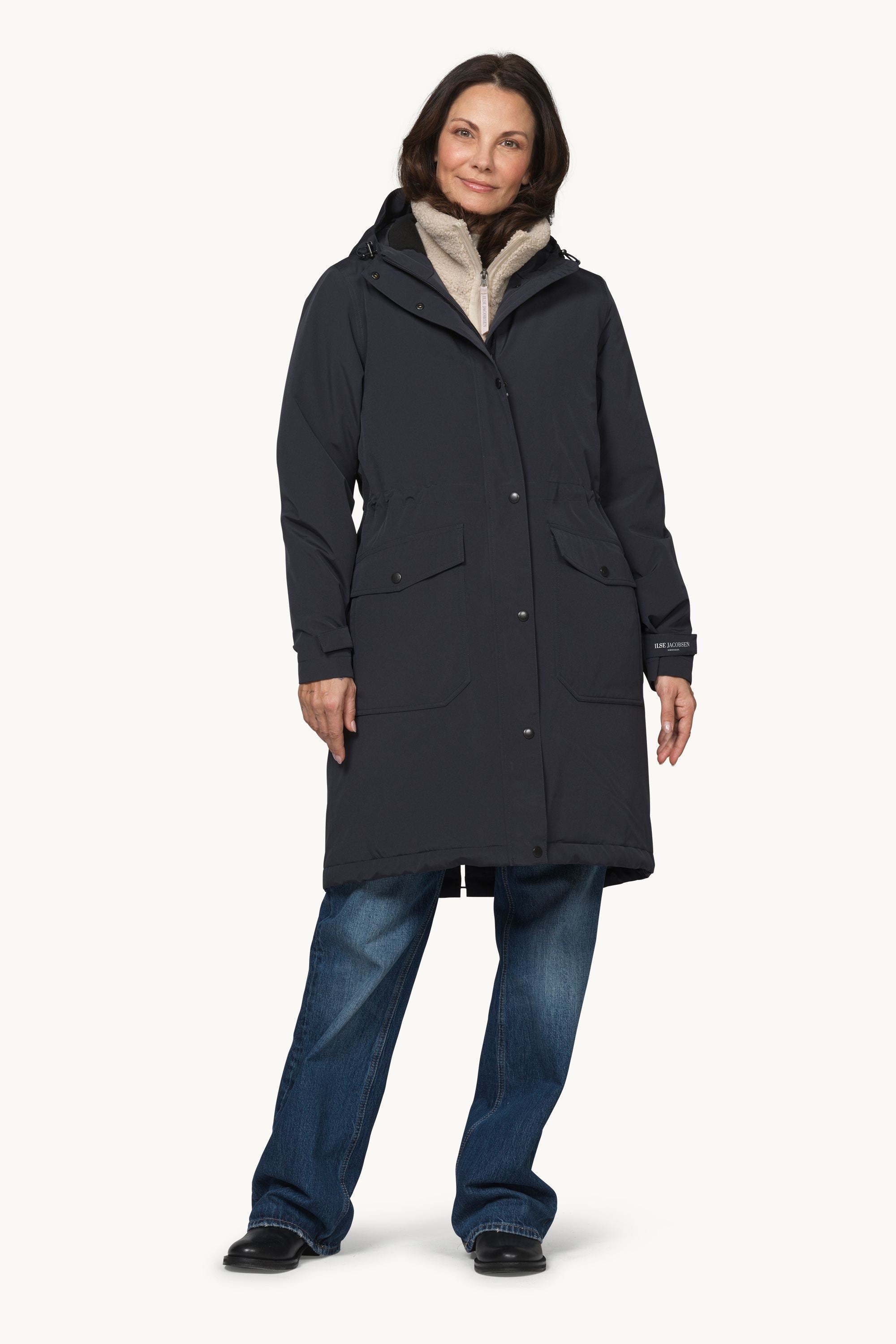 Padded Raincoat - Black