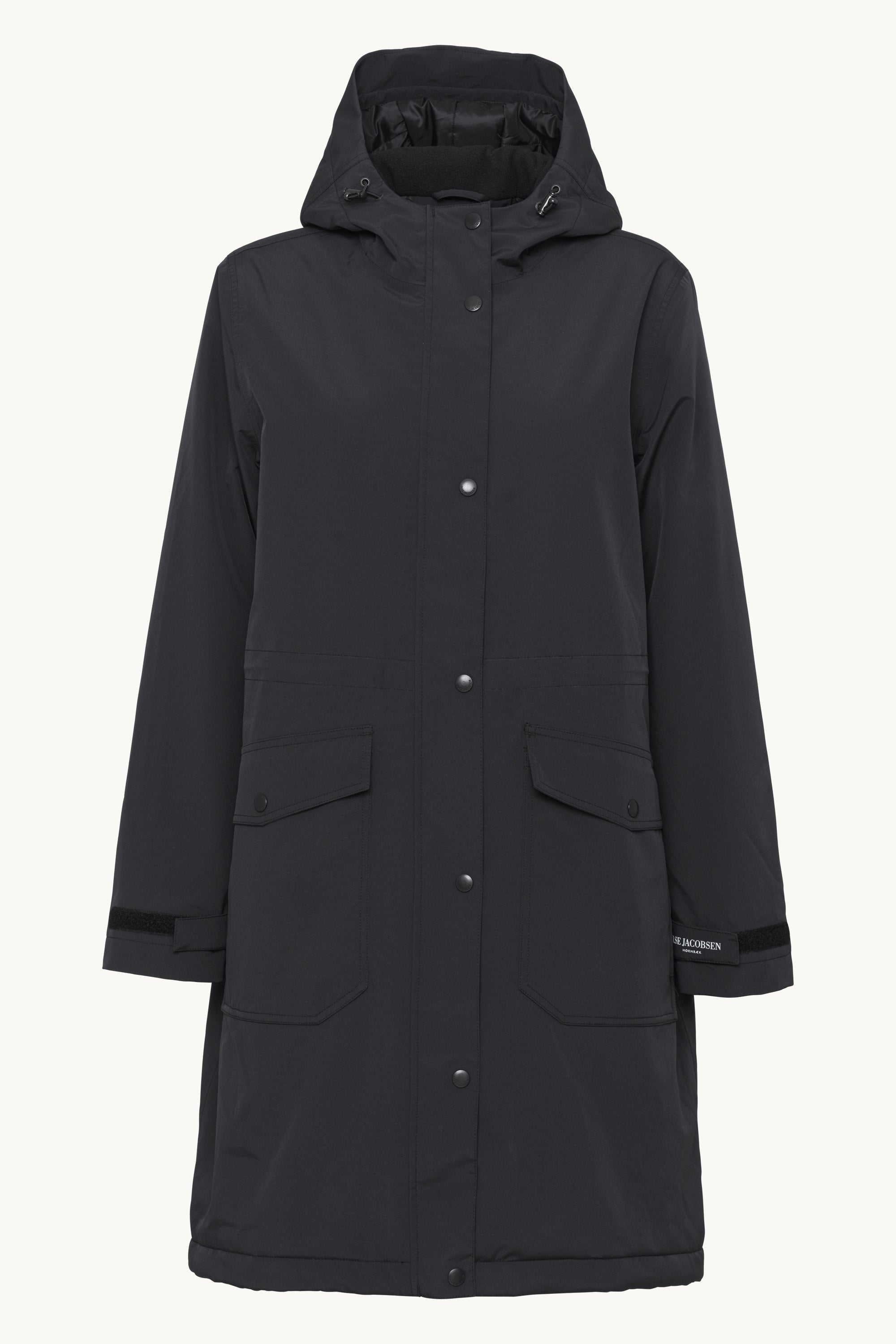 Padded Raincoat - Black