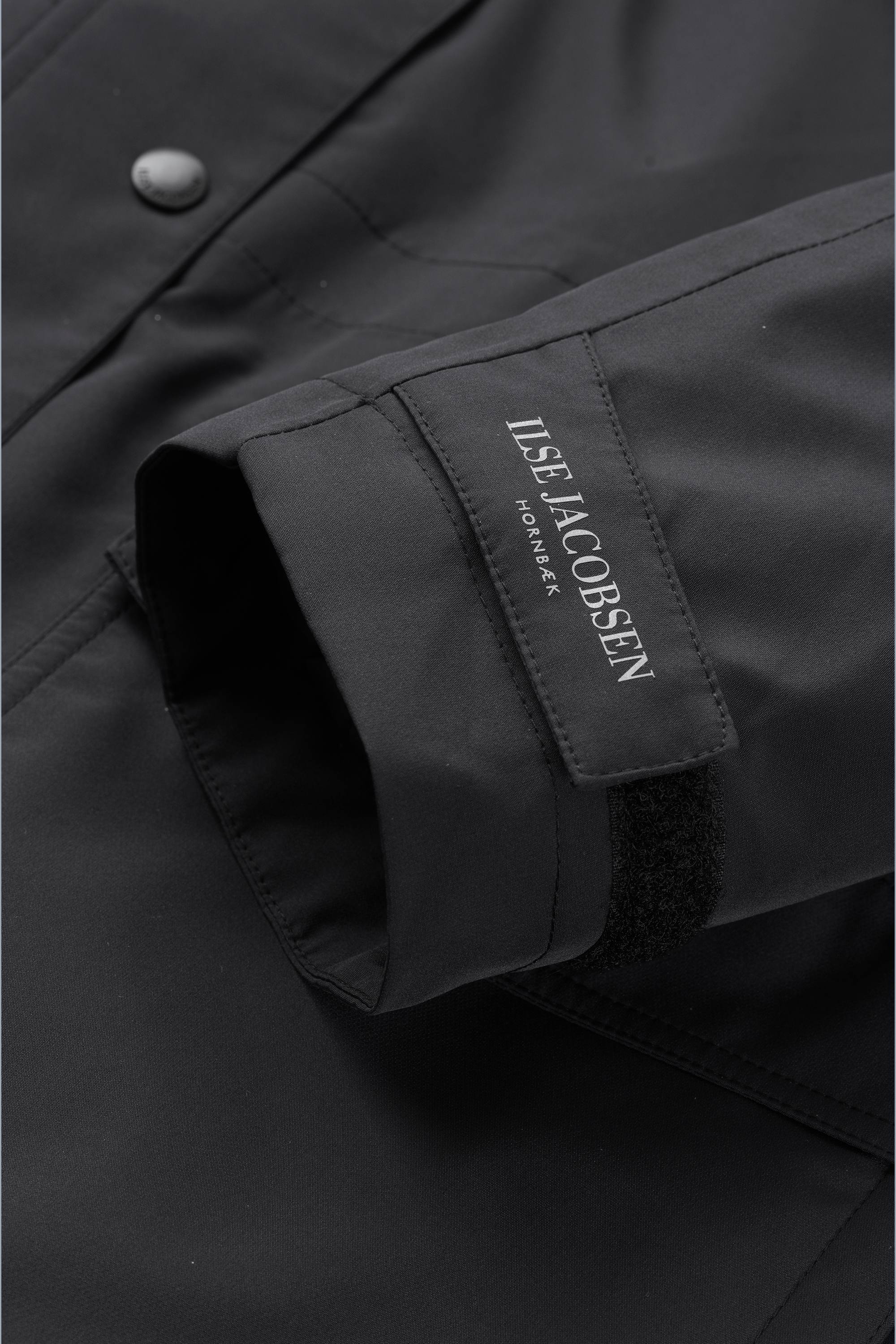 Padded Raincoat - Black