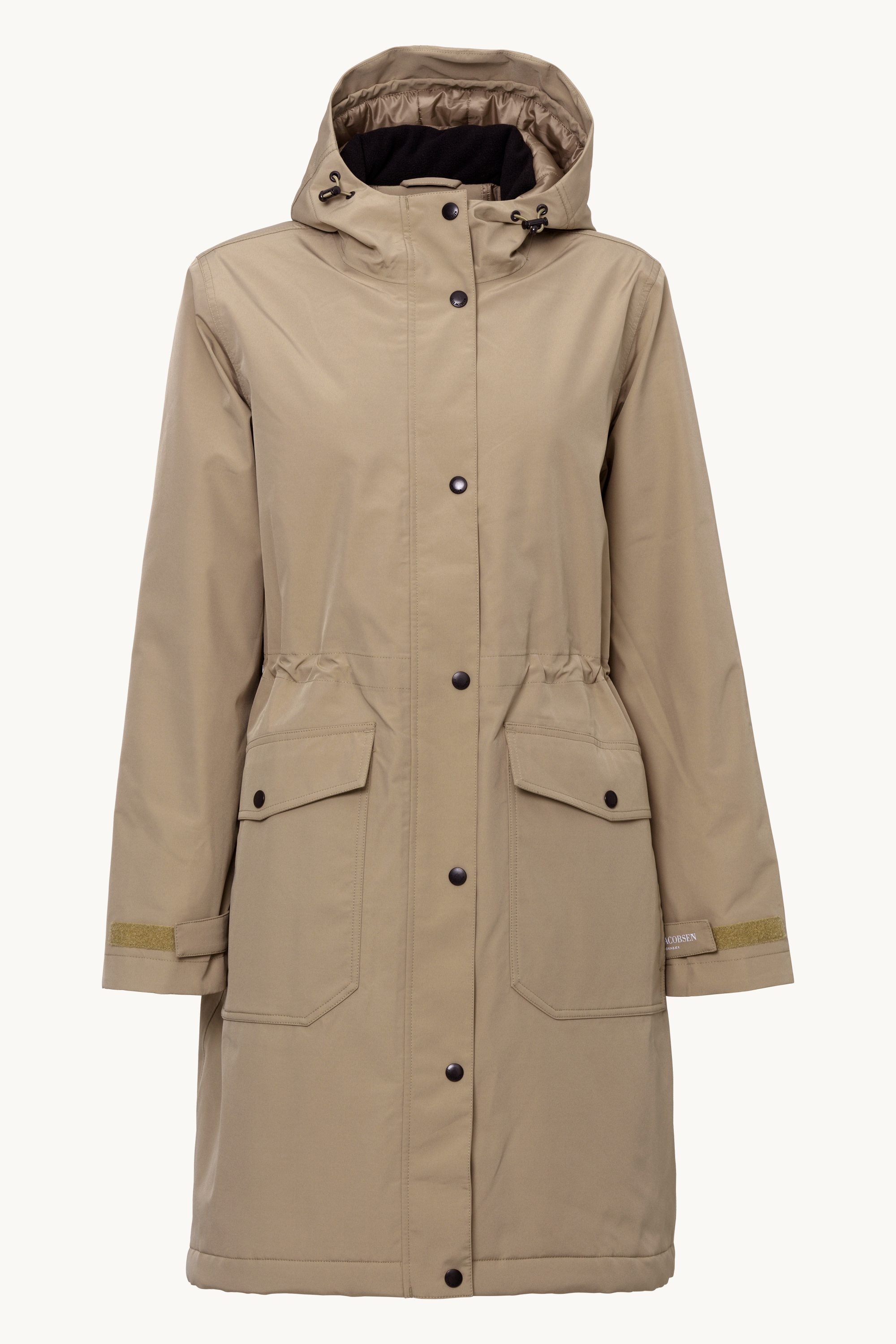 Padded Raincoat - Greige