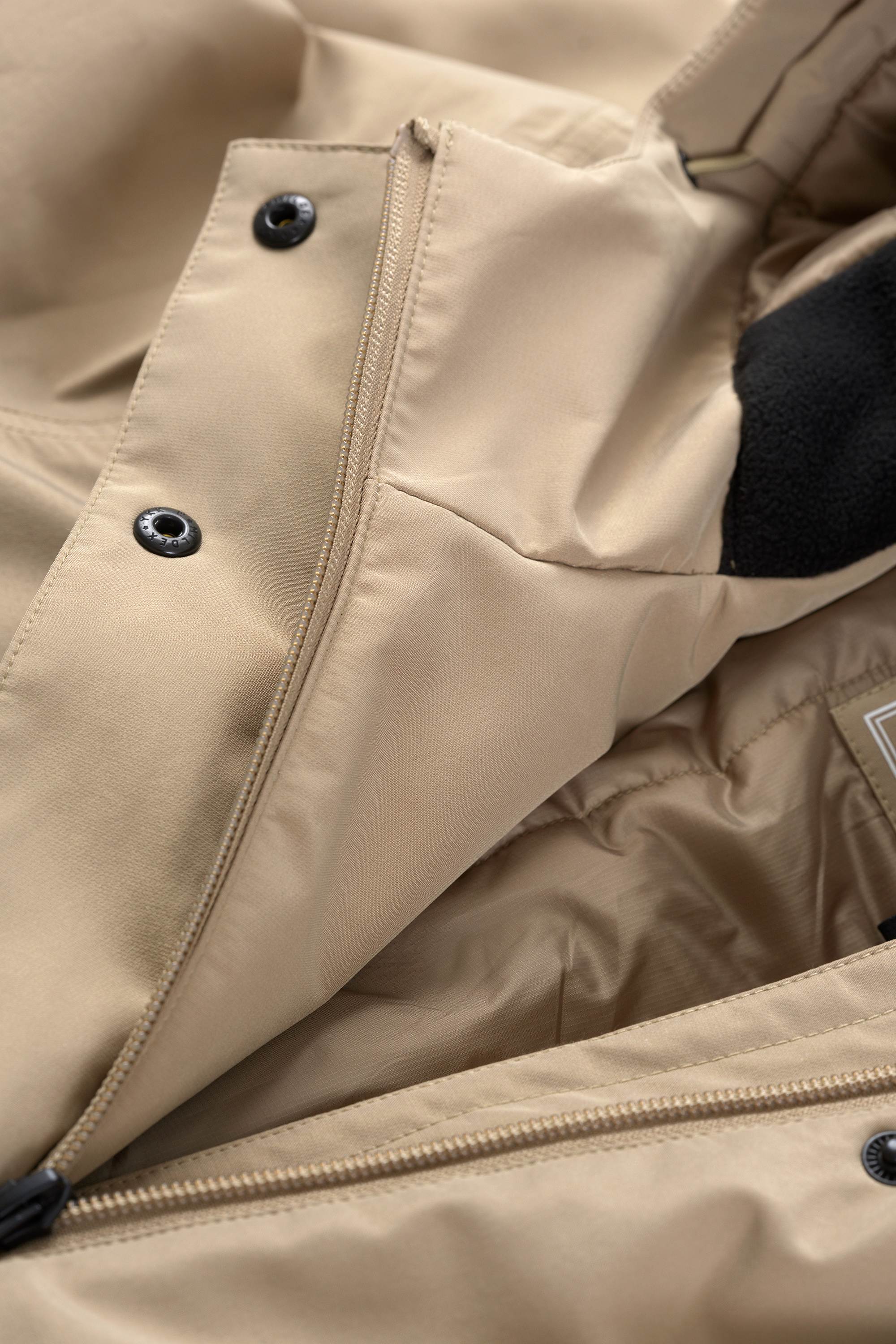 Padded Raincoat - Greige