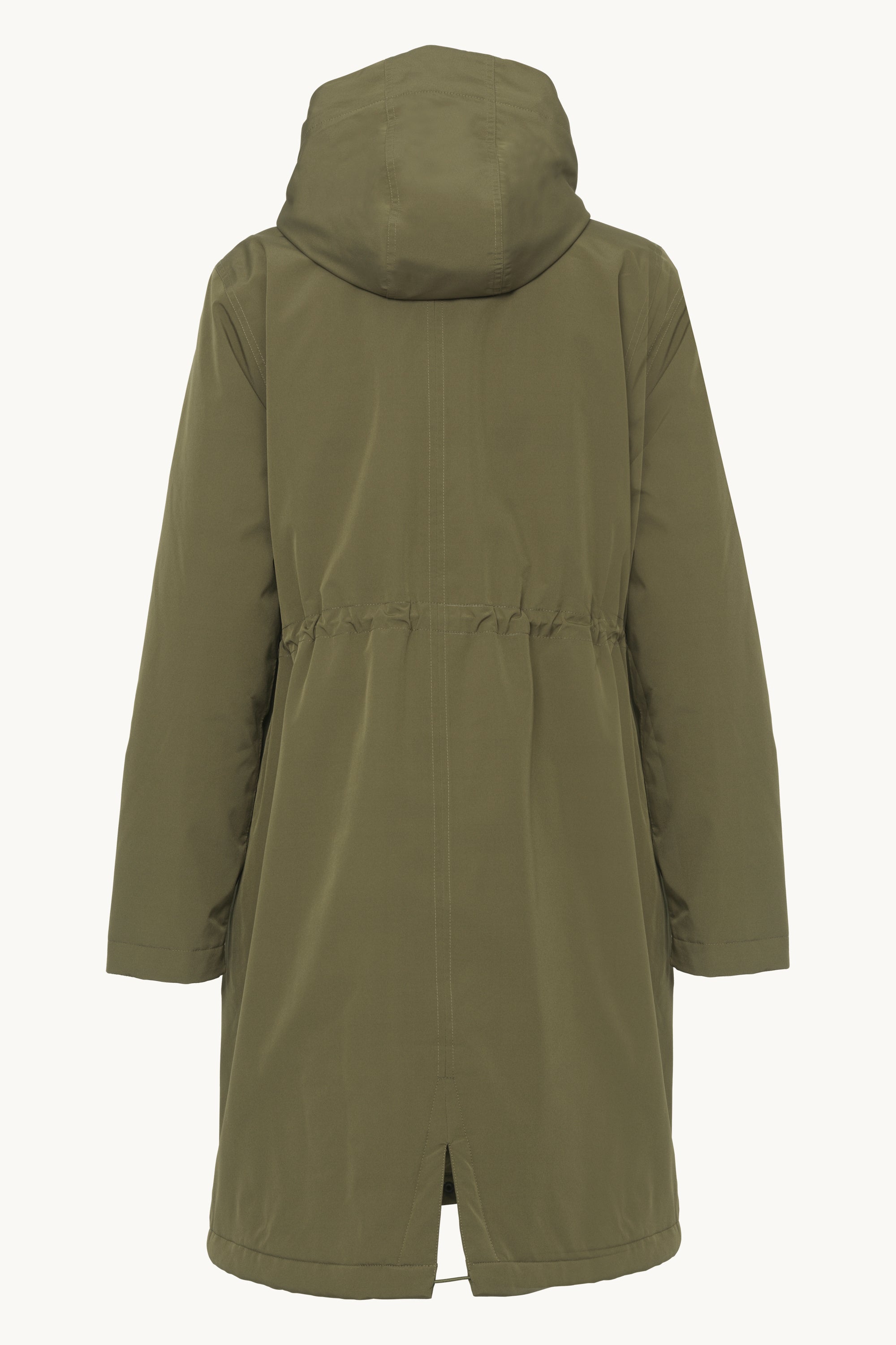Padded Raincoat - Dark Olive