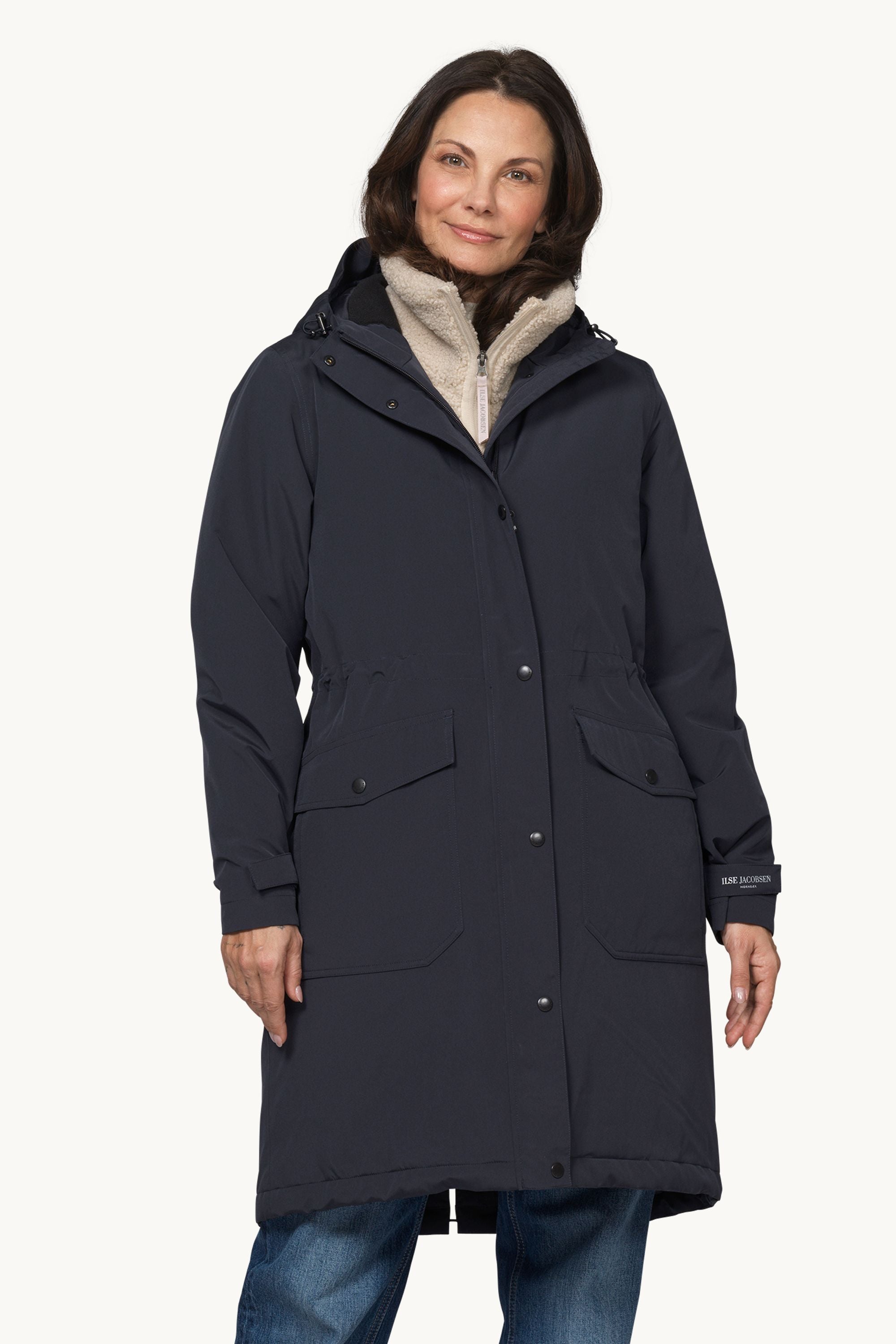 Padded Raincoat - Dark Indigo