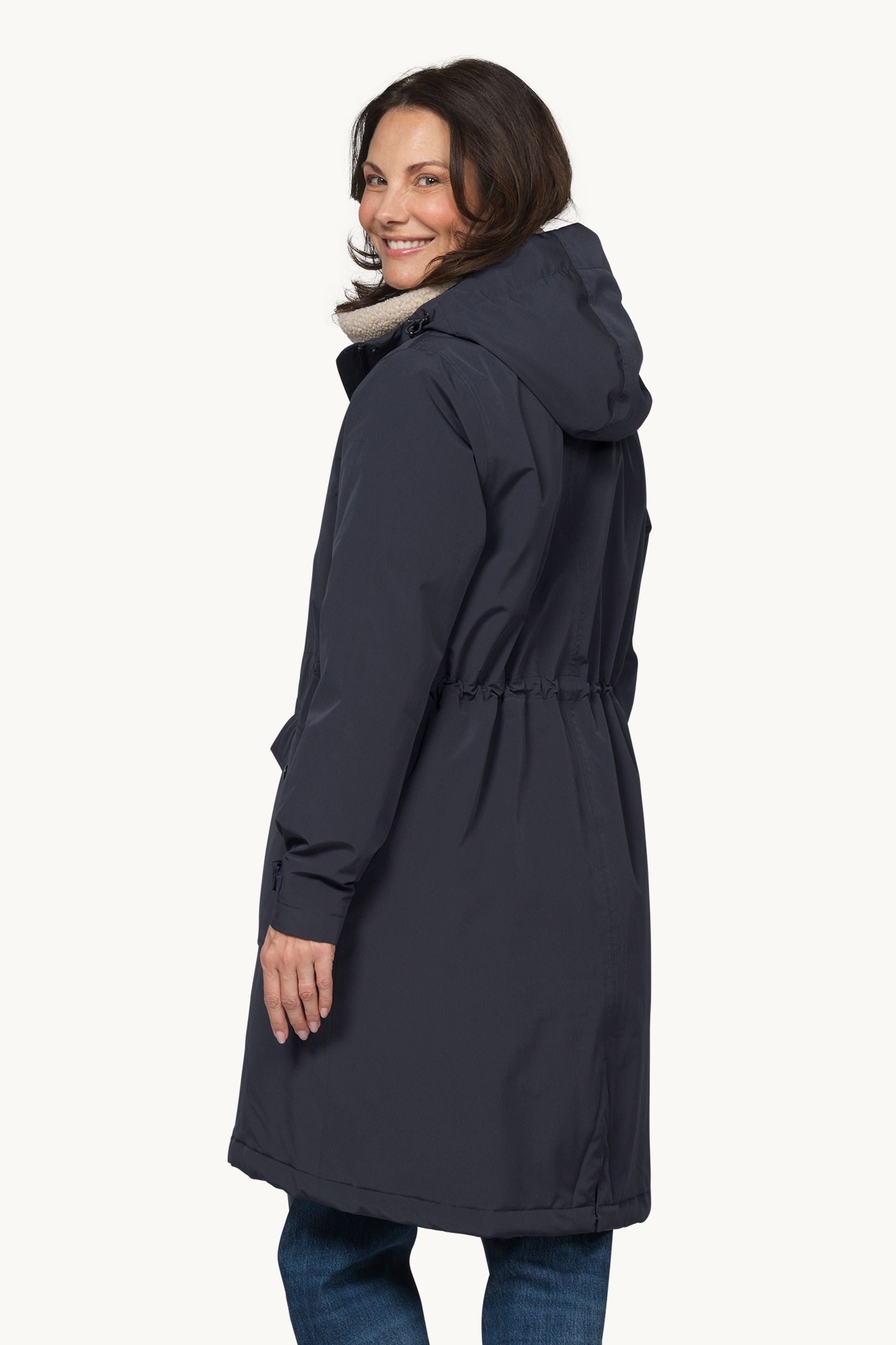 Padded Raincoat - Dark Indigo