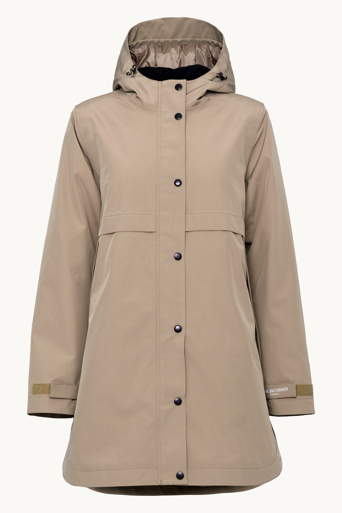 Padded Raincoat - Greige