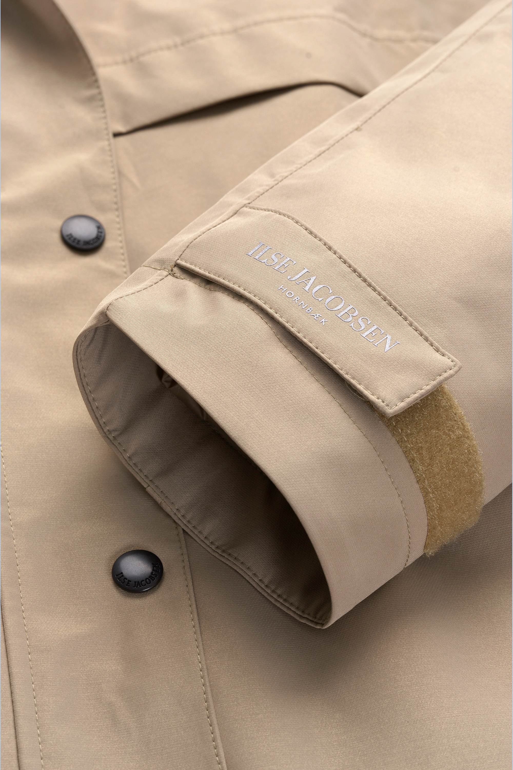 Padded Raincoat - Greige