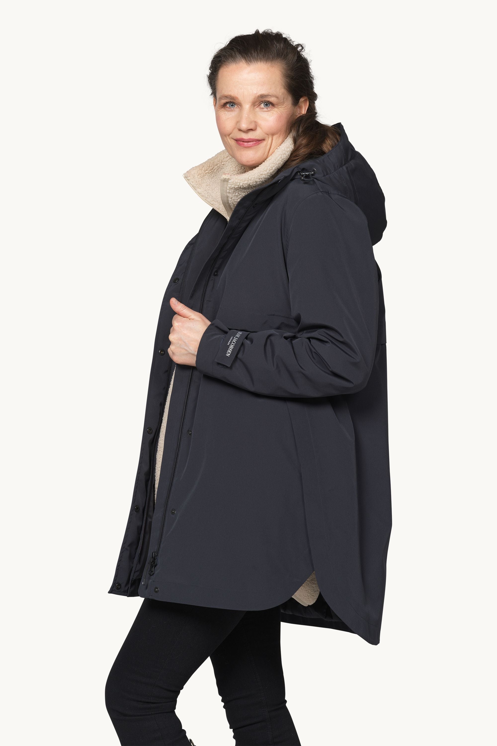 Padded Raincoat - Dark Indigo