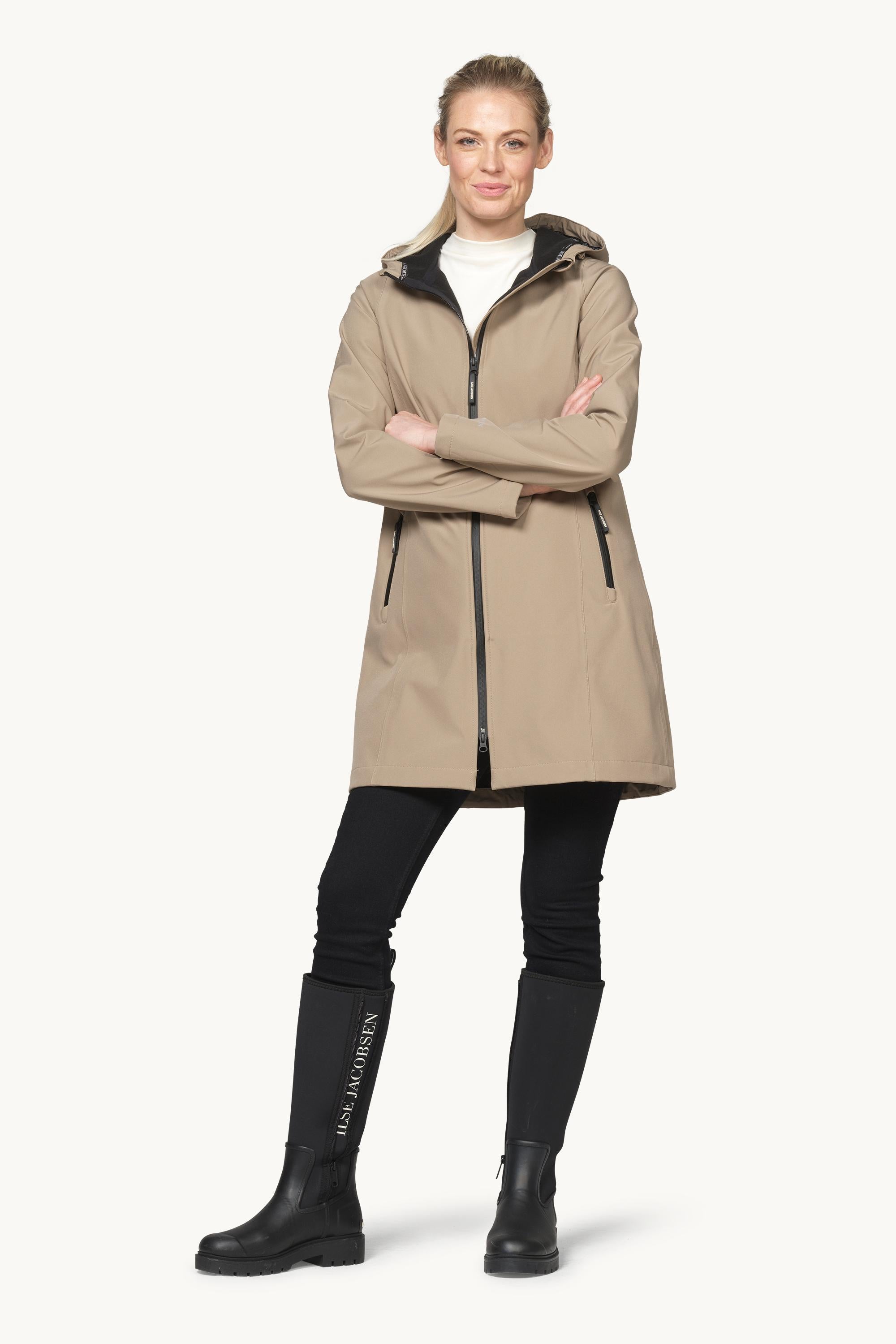 Softshell Raincoat - Greige