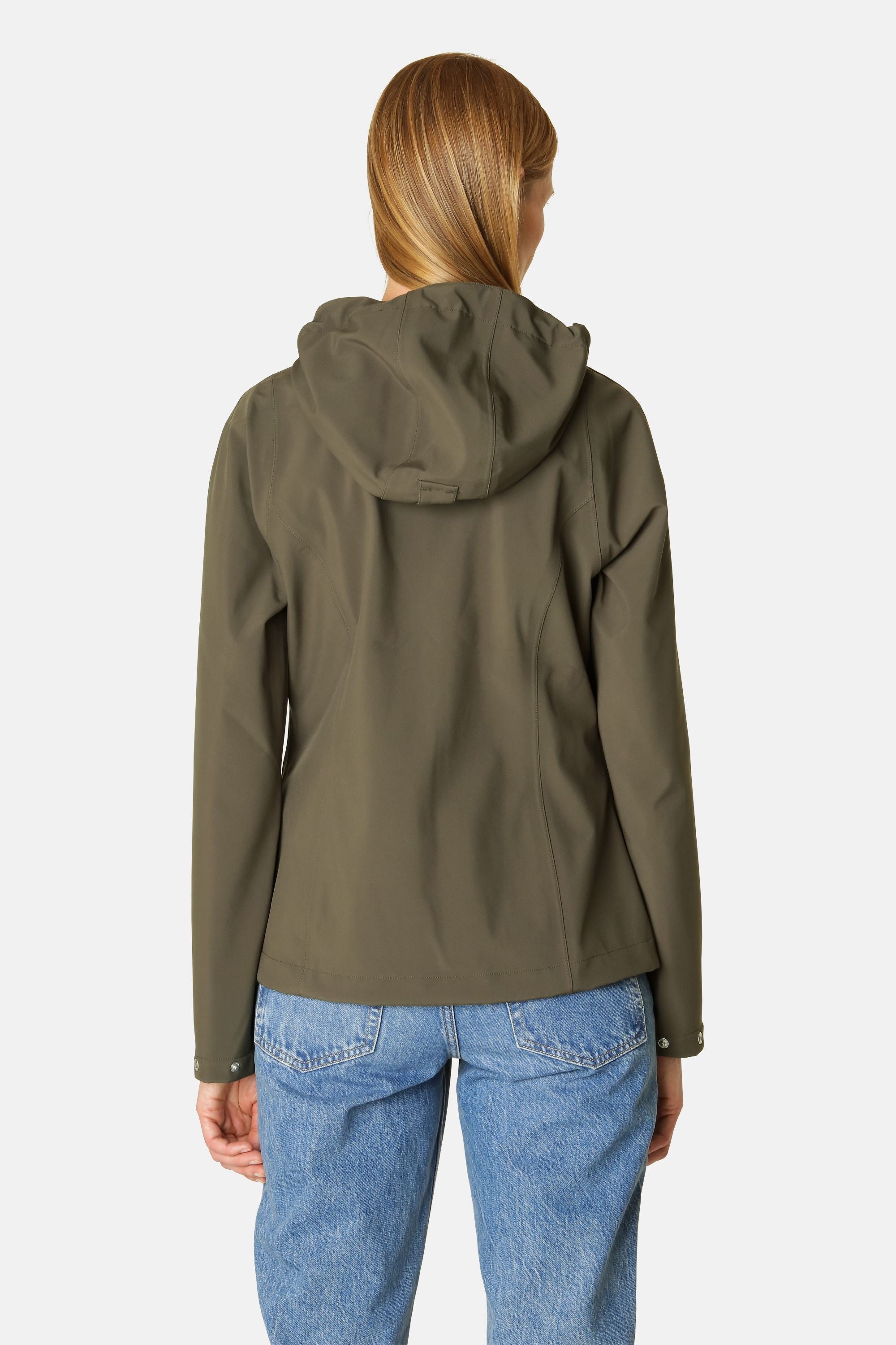 Short Softshell Raincoat - Army