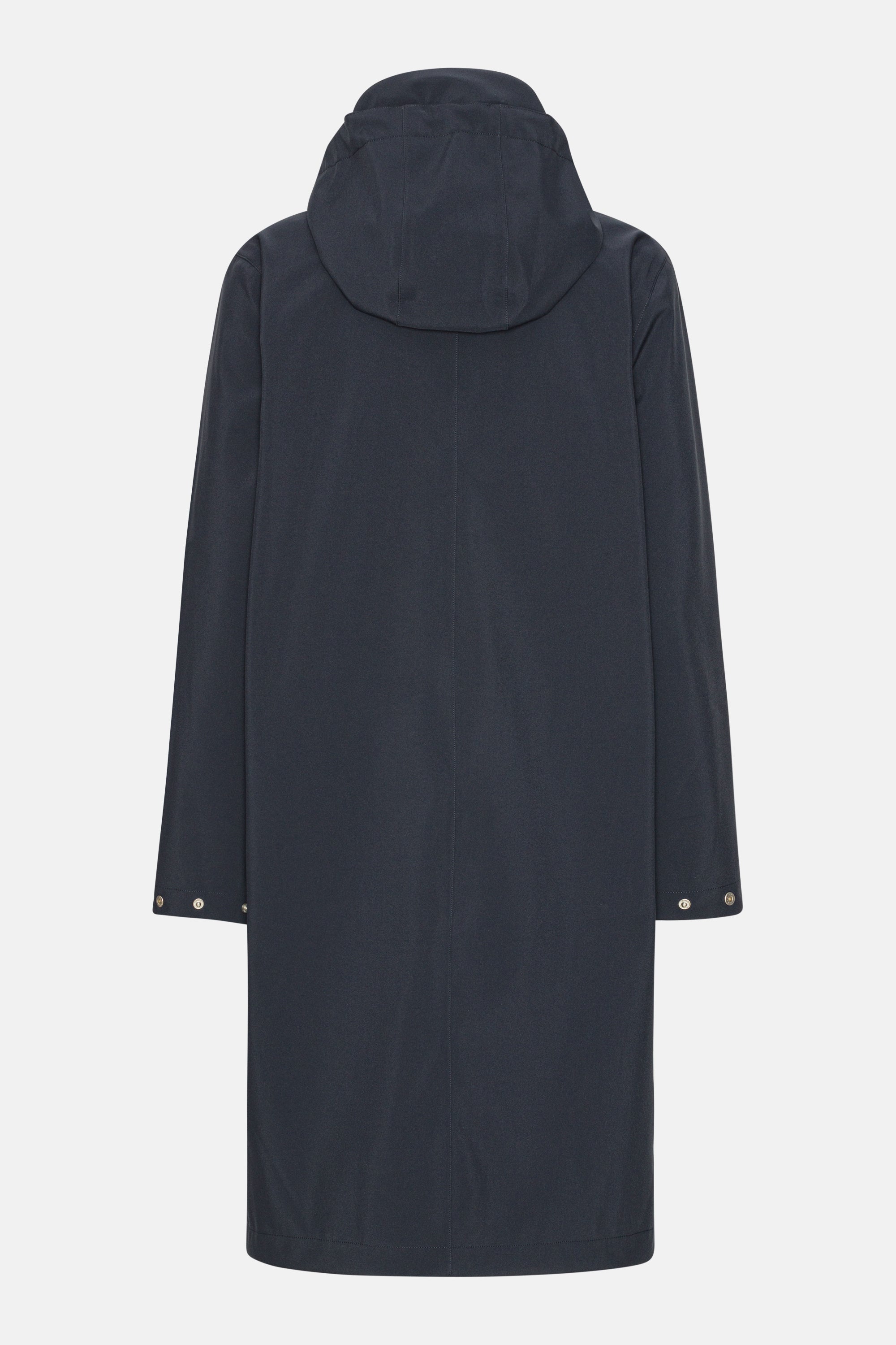 Long Softshell Raincoat - Dark Indigo