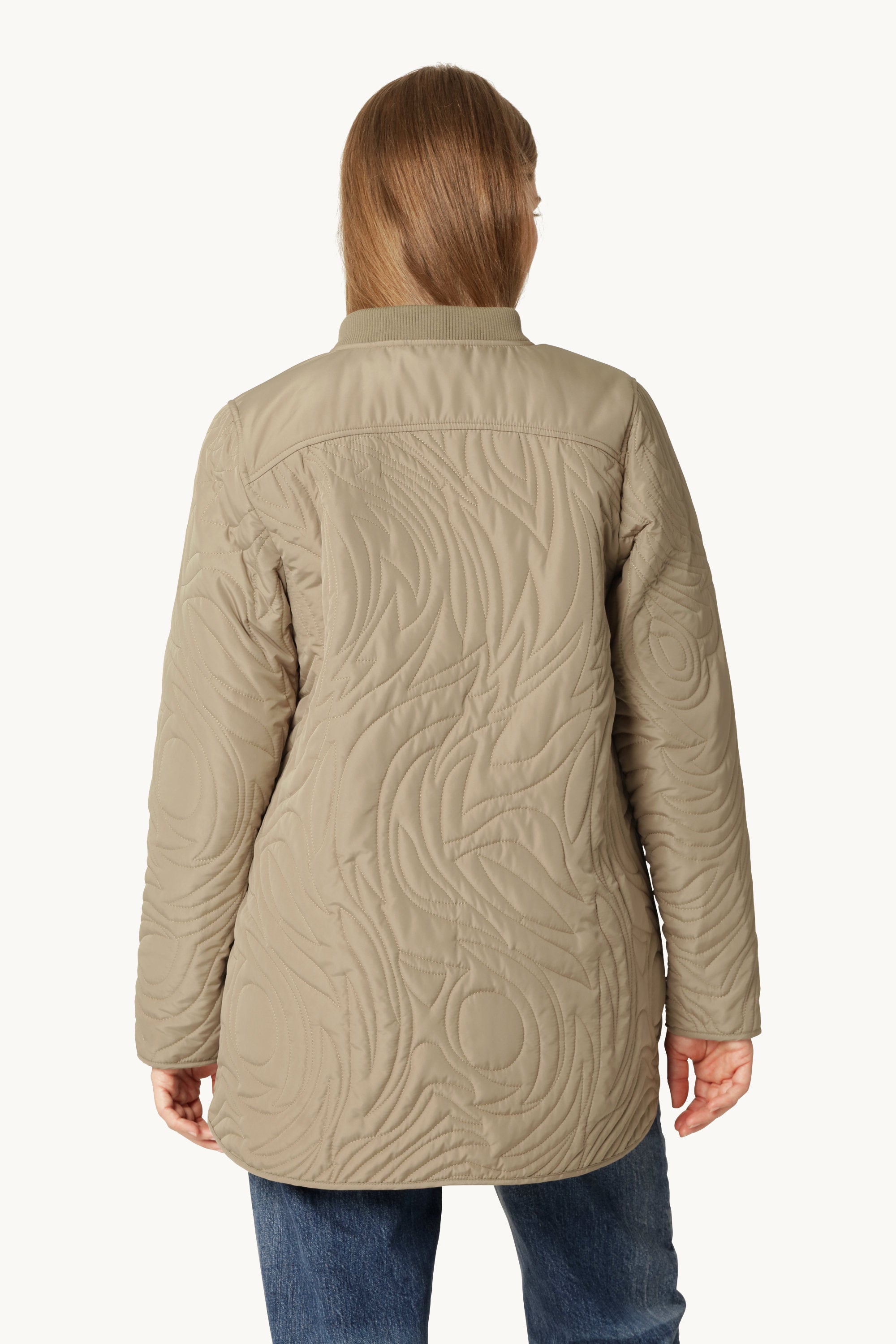 Short Quilt Jacket - Greige