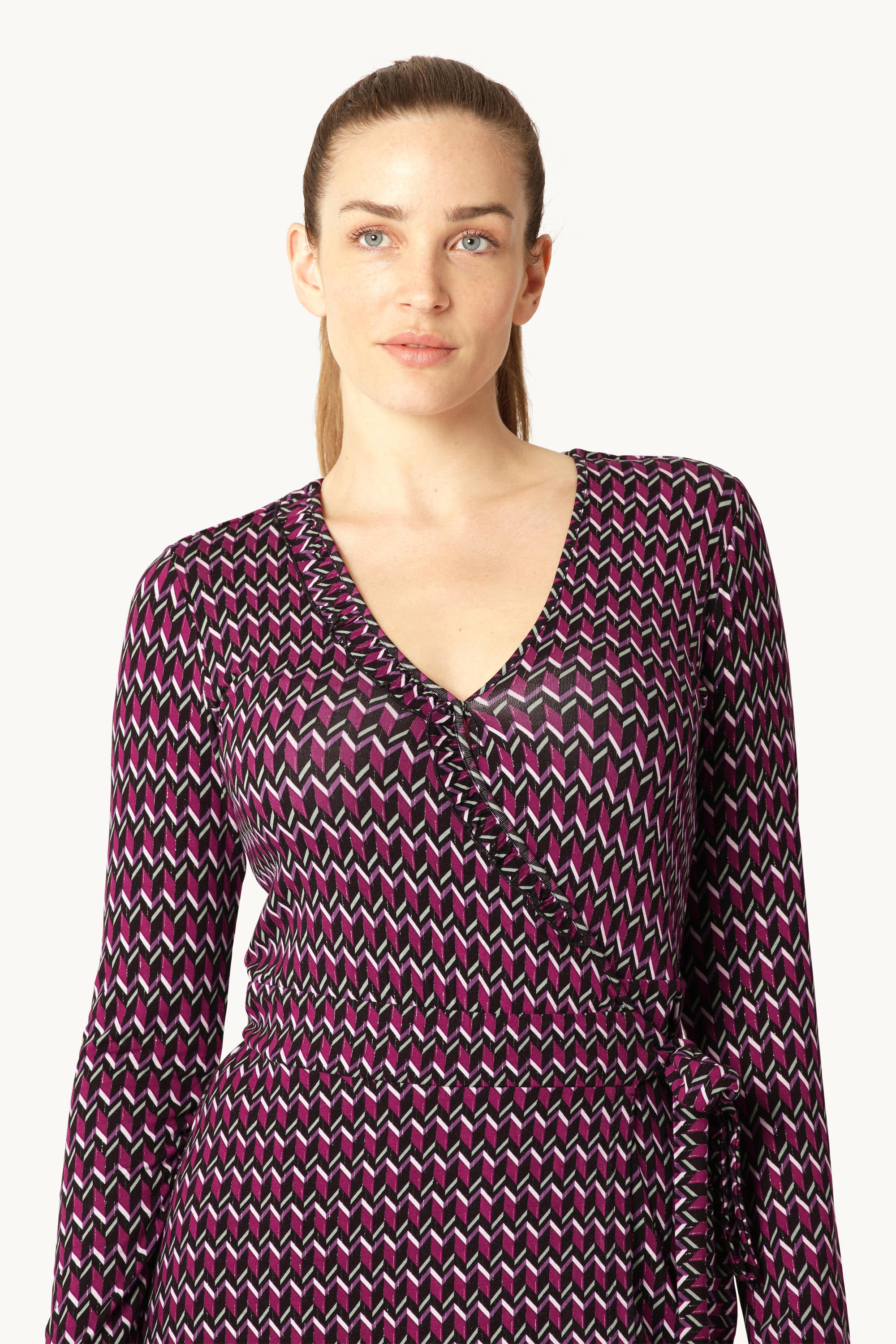 Robe portefeuille Elisa Harlekin - Rose rosé