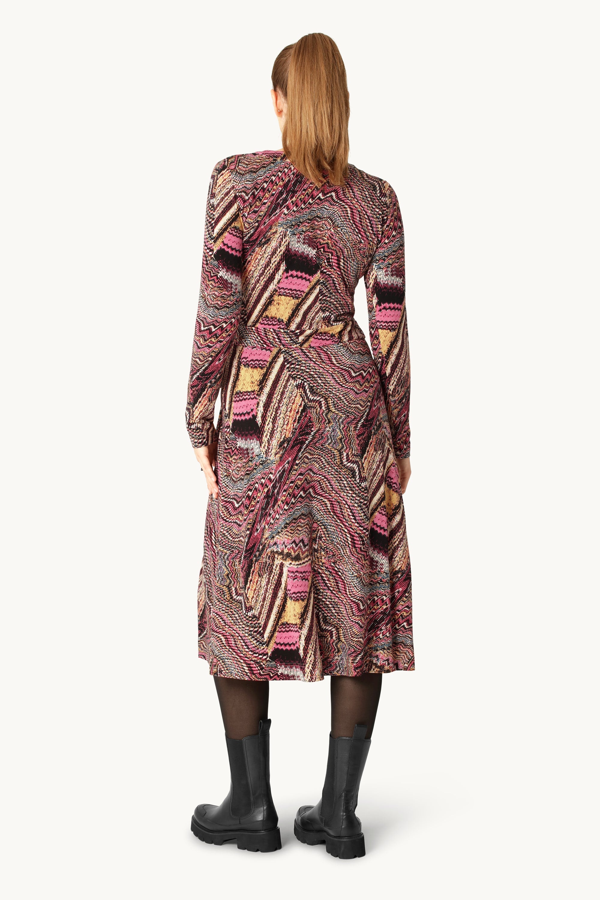 Robe portefeuille coquillage Elisa - Rose rosé