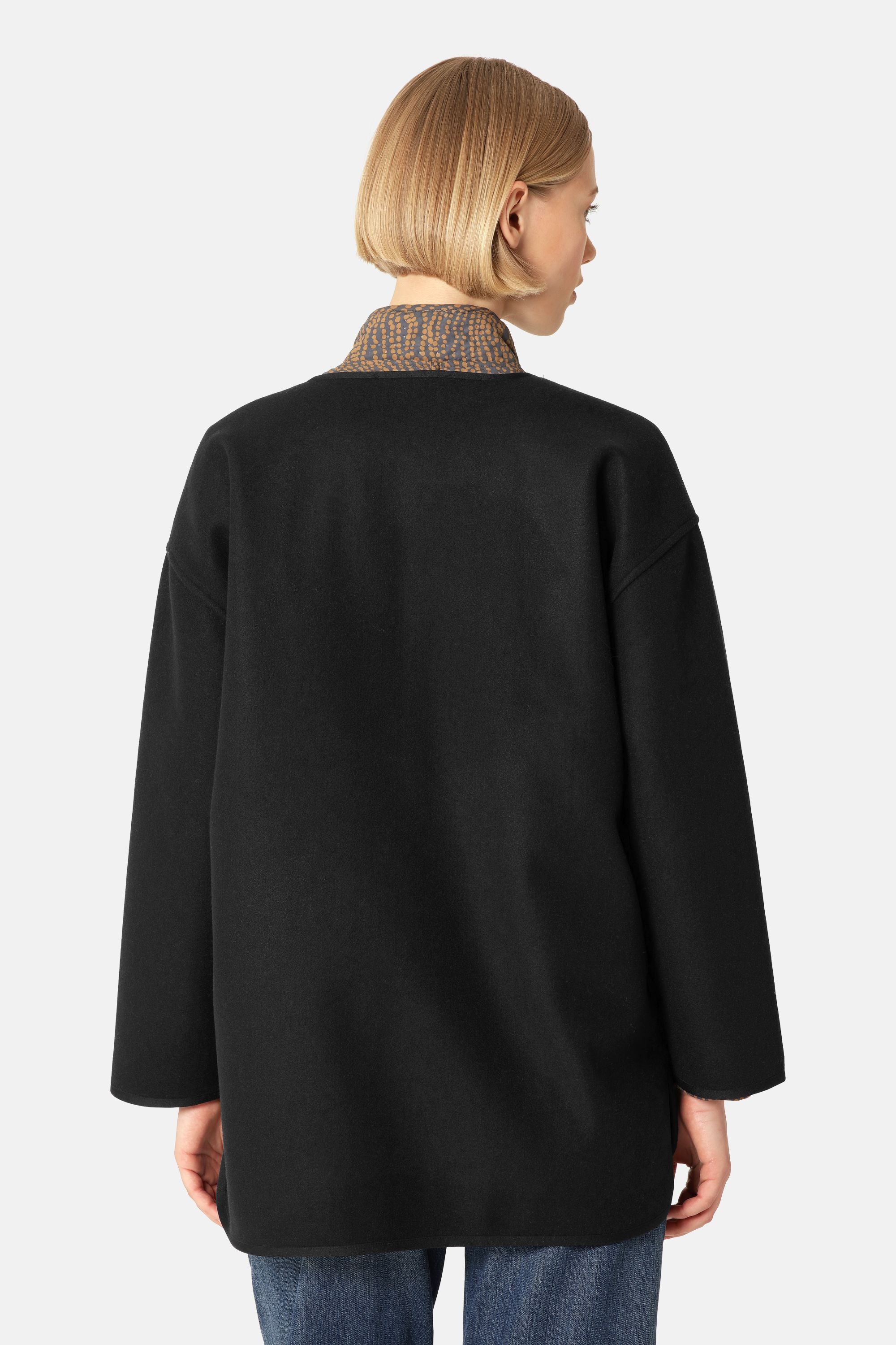 Veste Décontractée En Feutre - Black