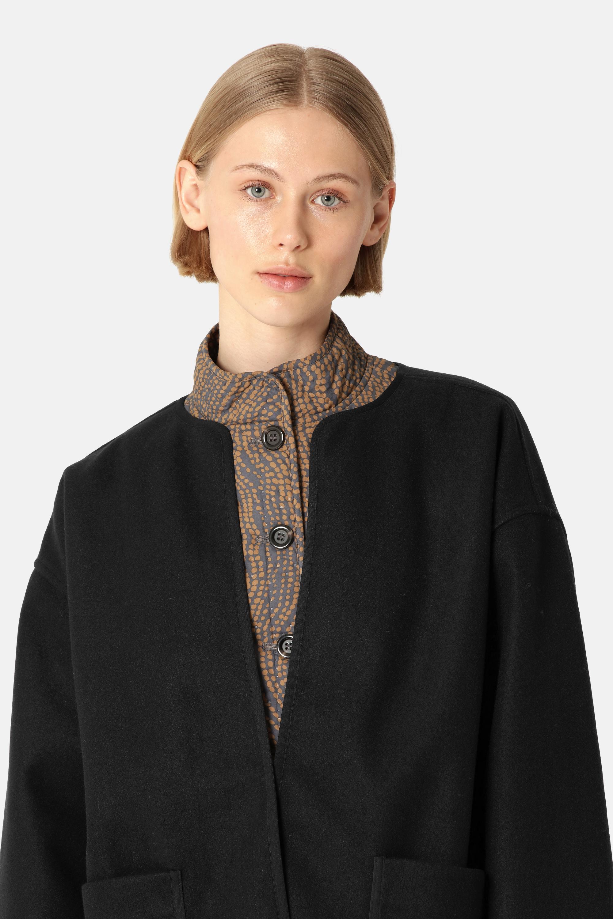 Veste Décontractée En Feutre - Black