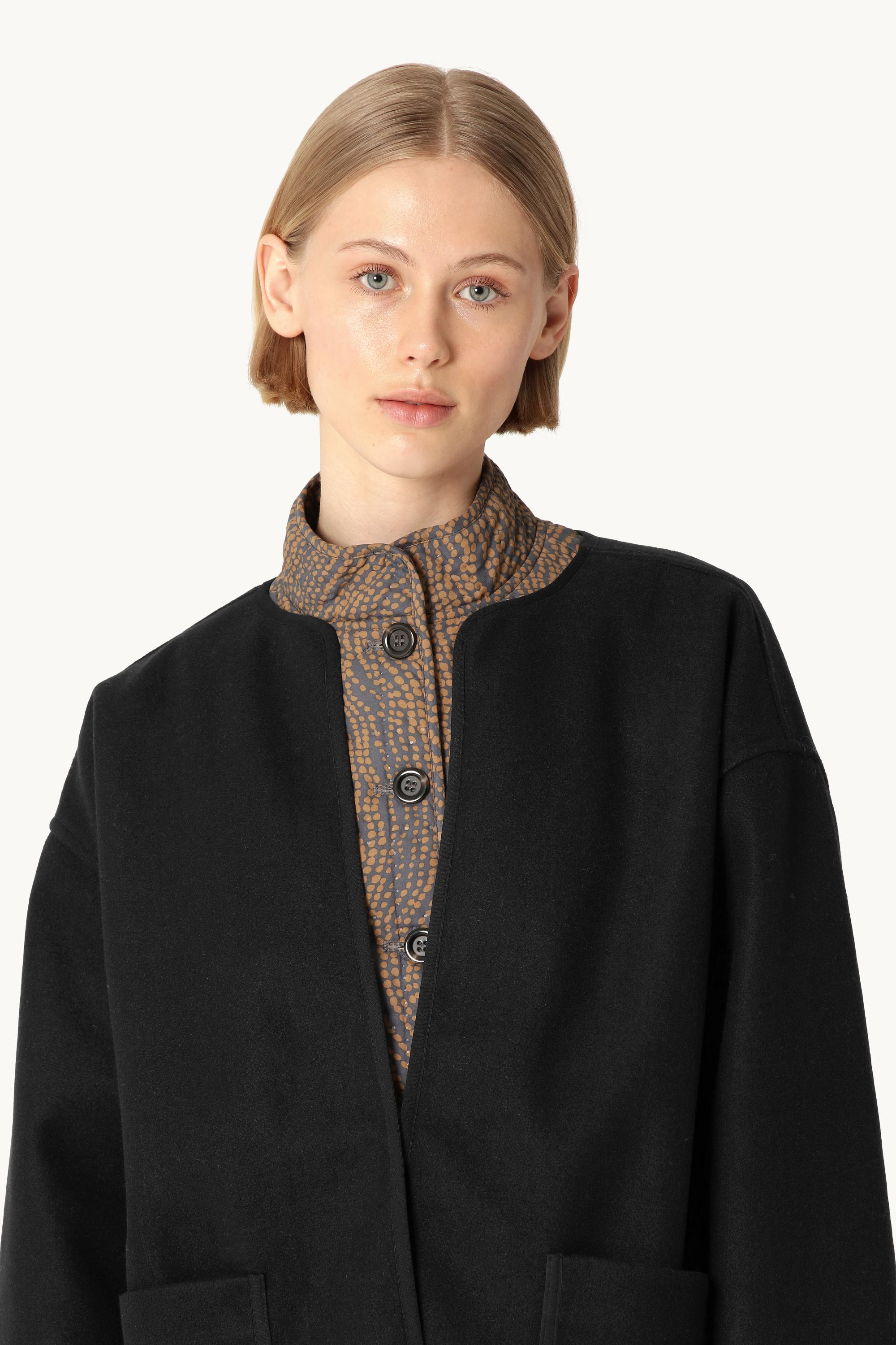 Veste Décontractée En Feutre - Black