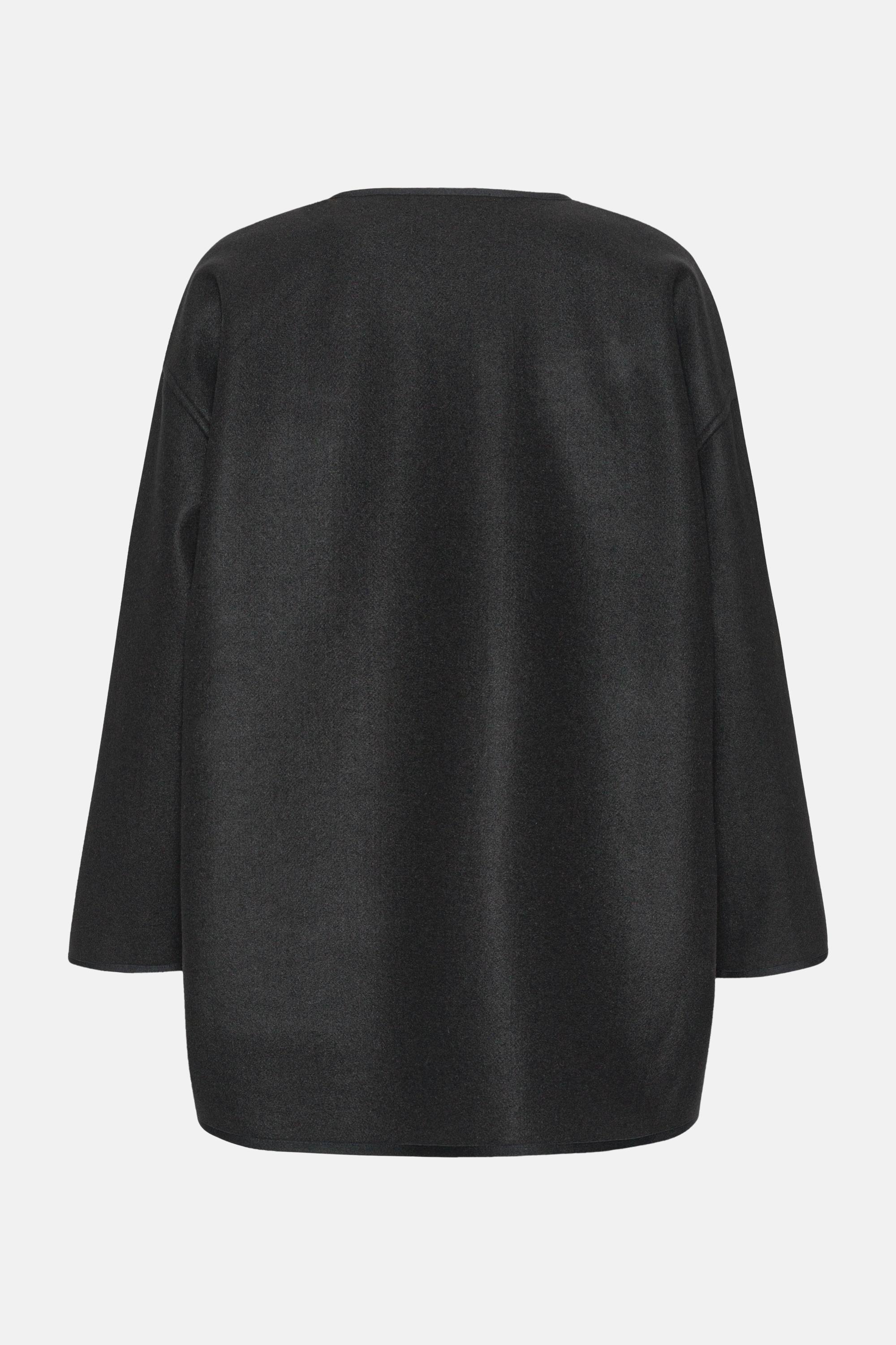 Veste Décontractée En Feutre - Black