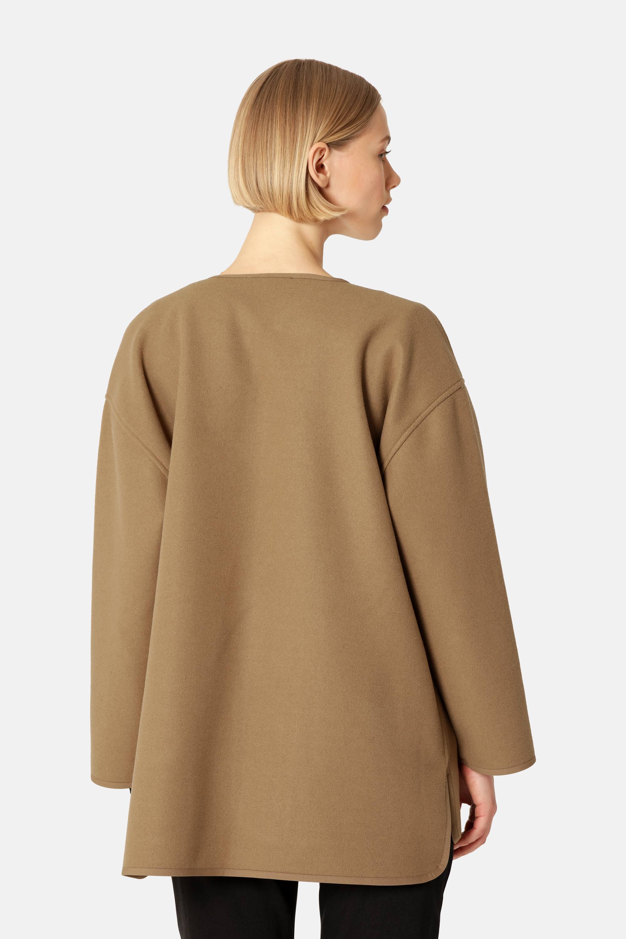 Veste Décontractée En Feutre - Mocca