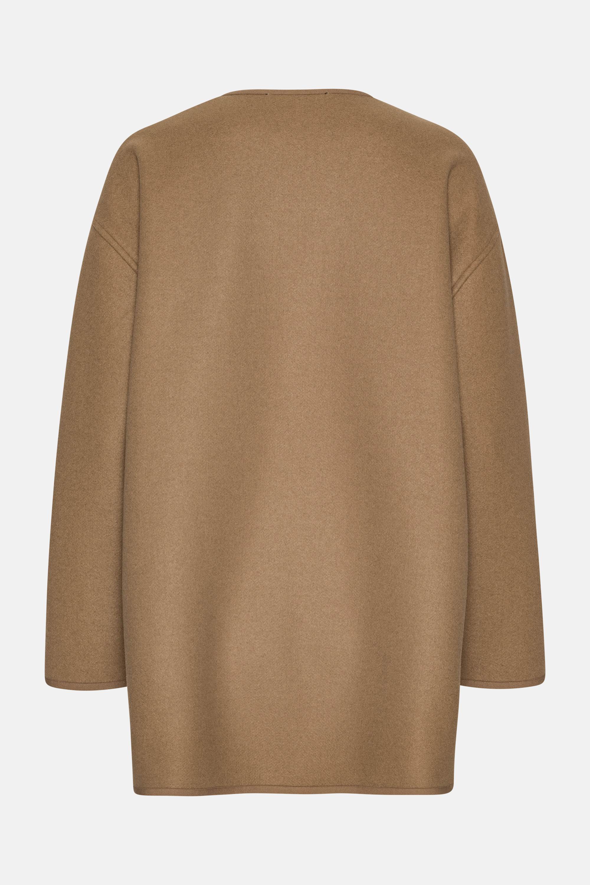 Veste Décontractée En Feutre - Mocca