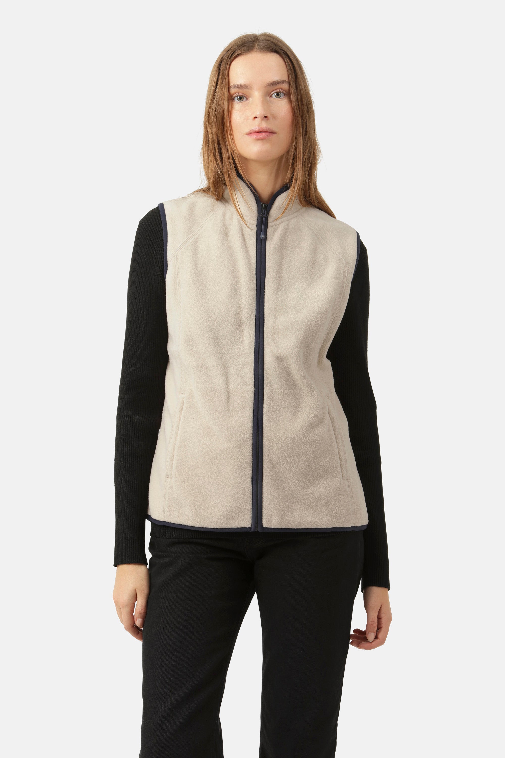 Ilse Jacobsen Hornbæk Outerwear Fleece Vest Vest 112 Light Sand
