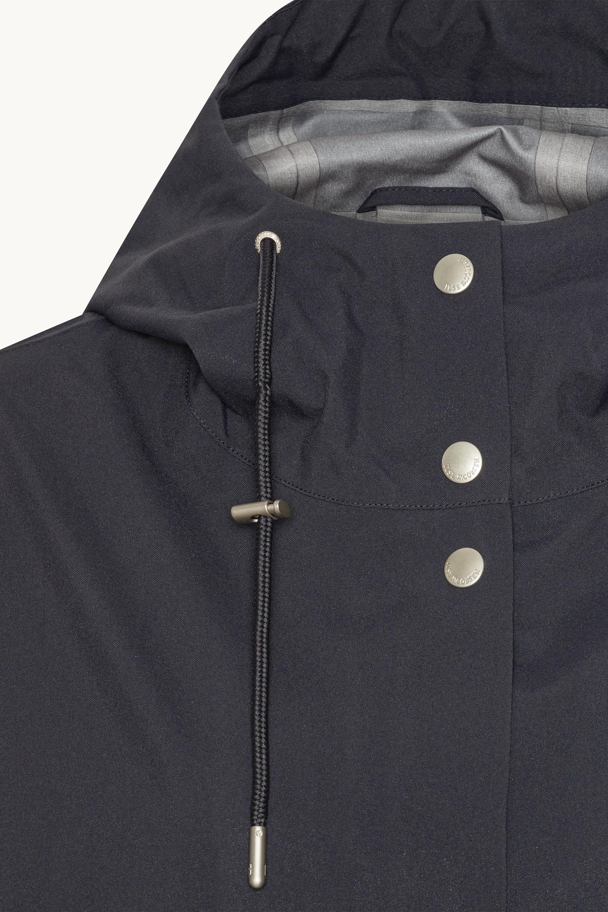 Long Rain Coat - Dark Indigo