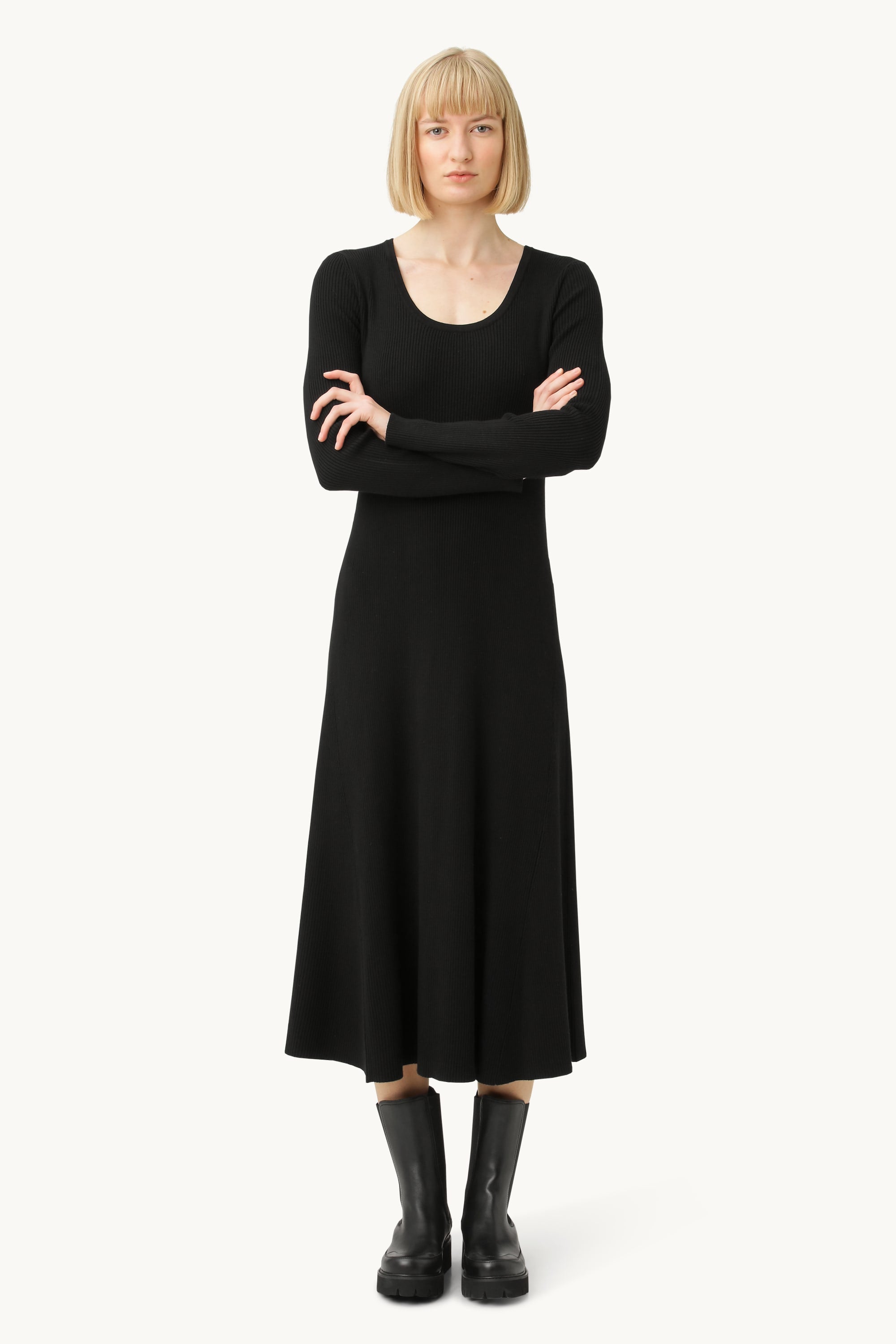 Robe en tricot - Noir