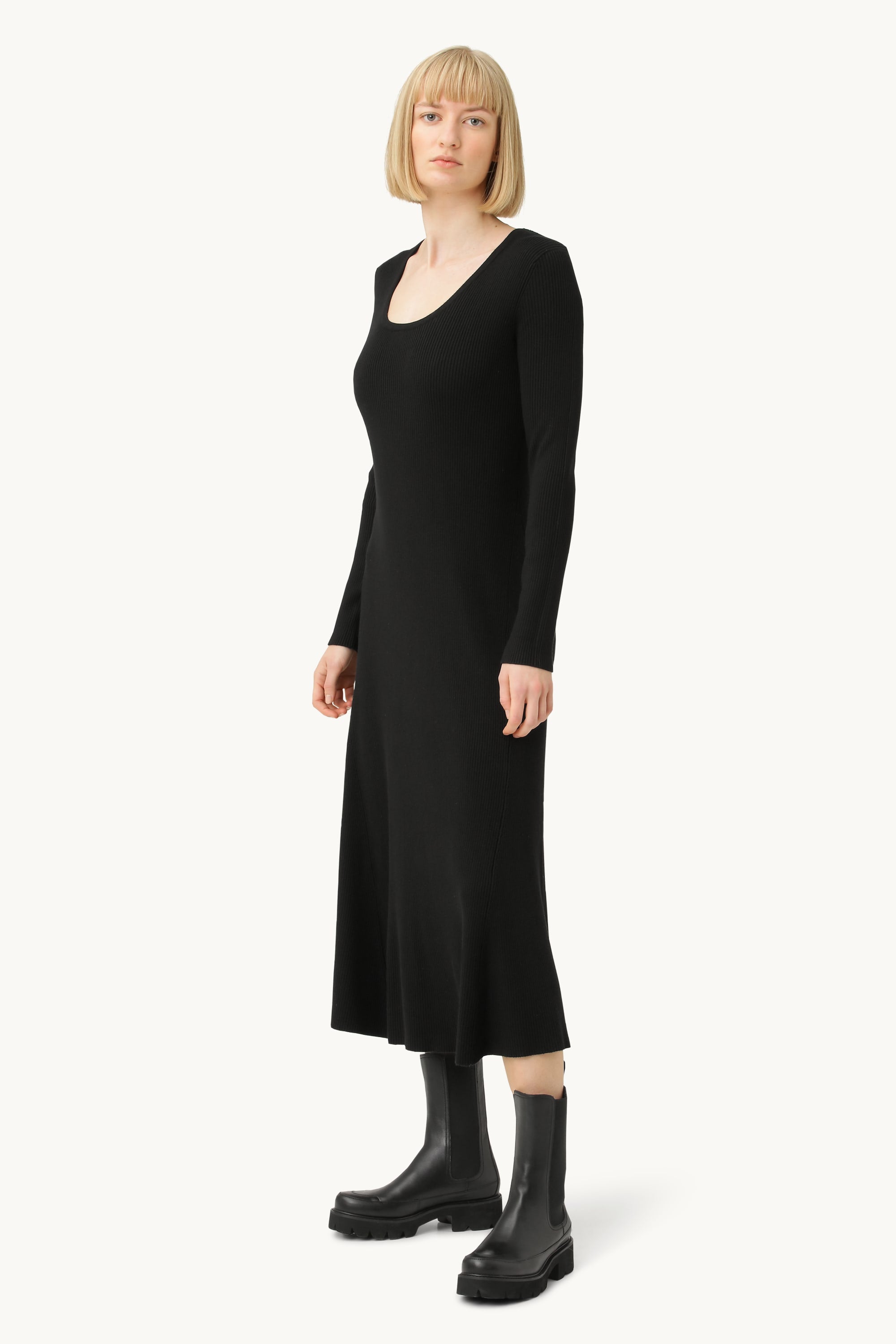 Robe en tricot - Noir