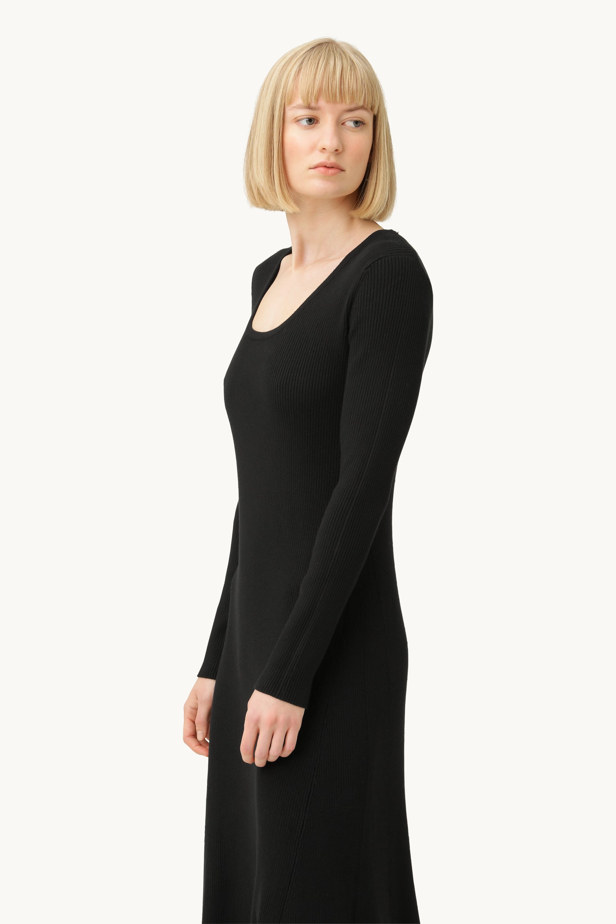 Robe en tricot - Noir