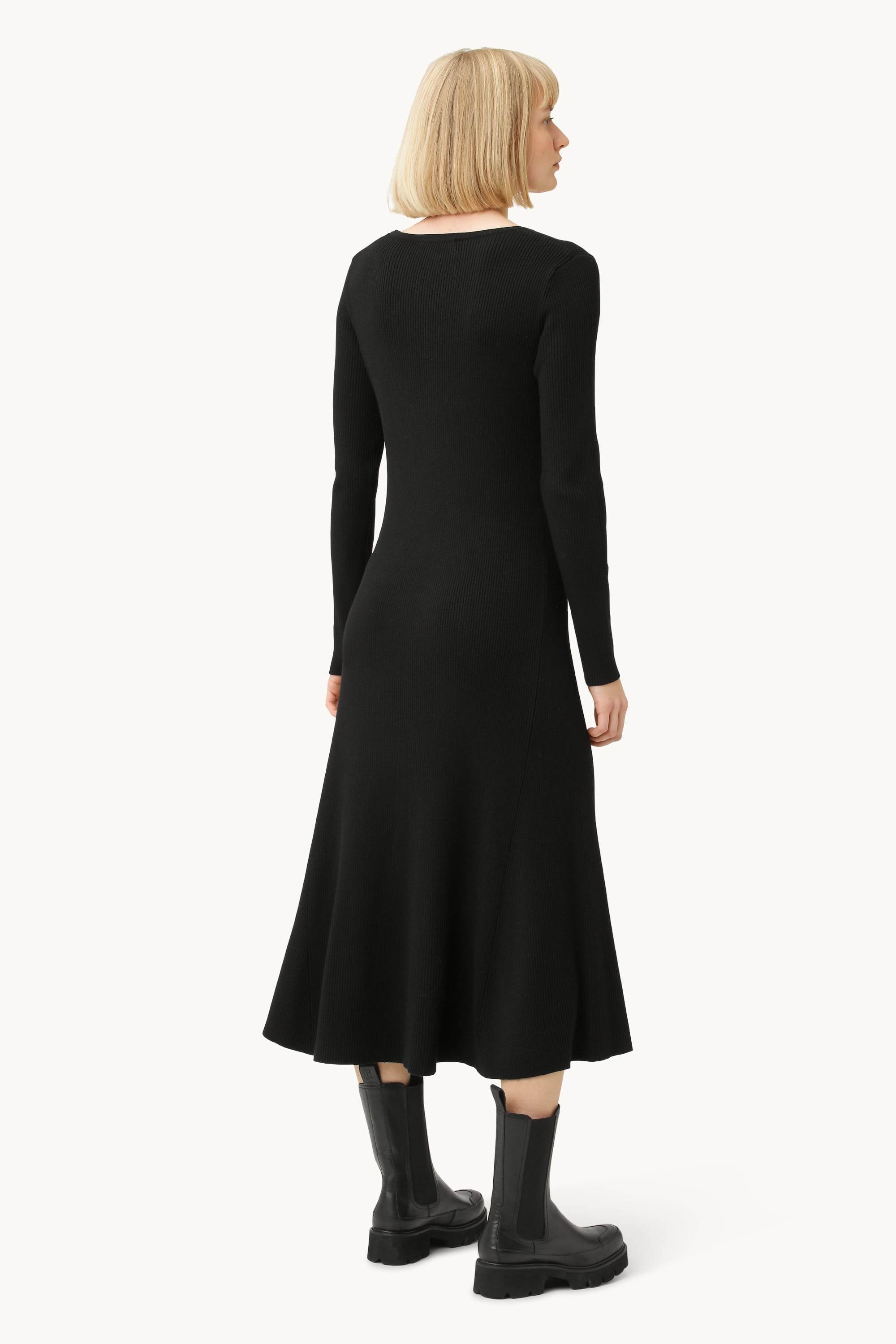 Robe en tricot - Noir