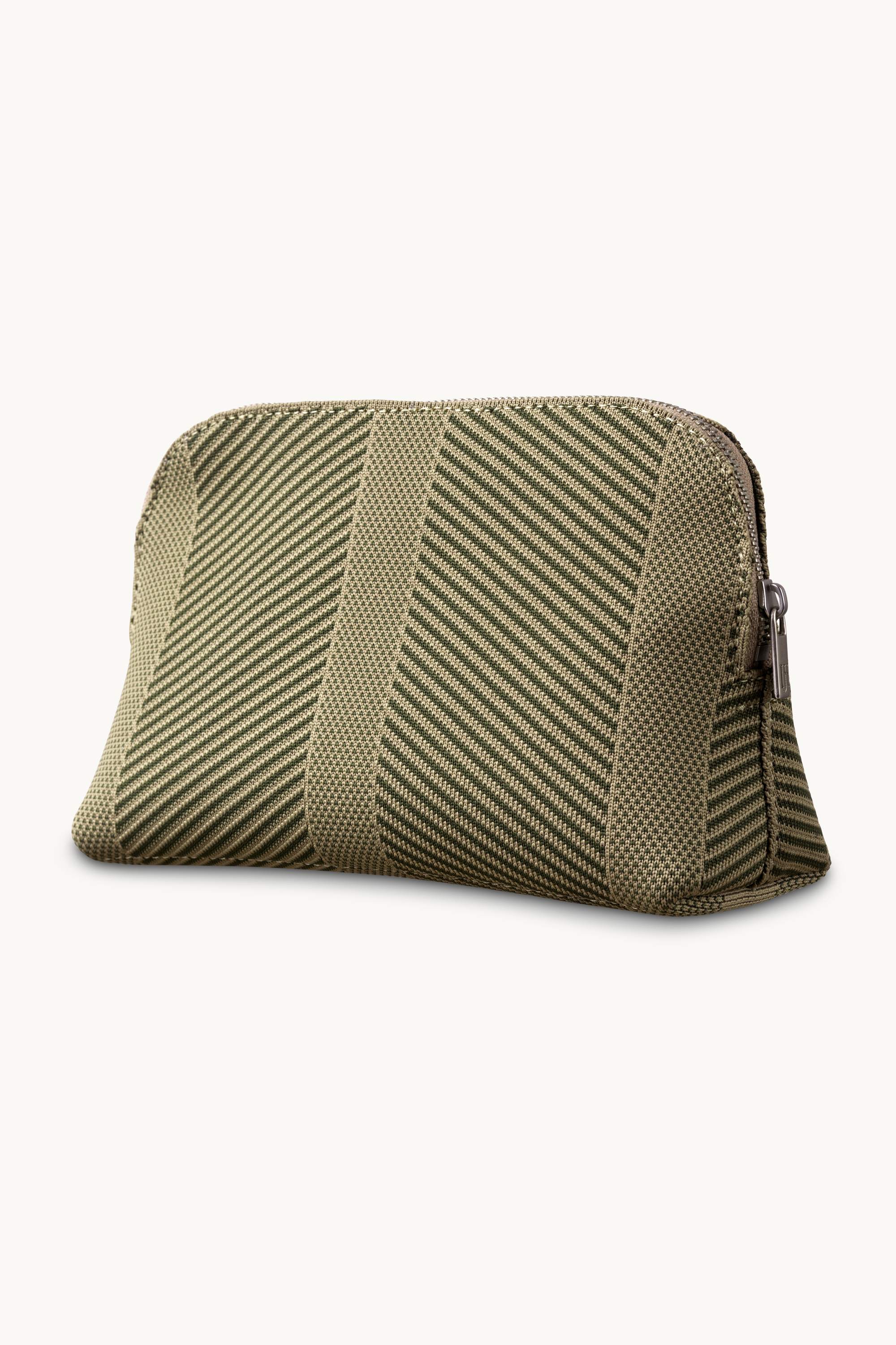 Knitted Makeup Bag - Greige Sphagnum