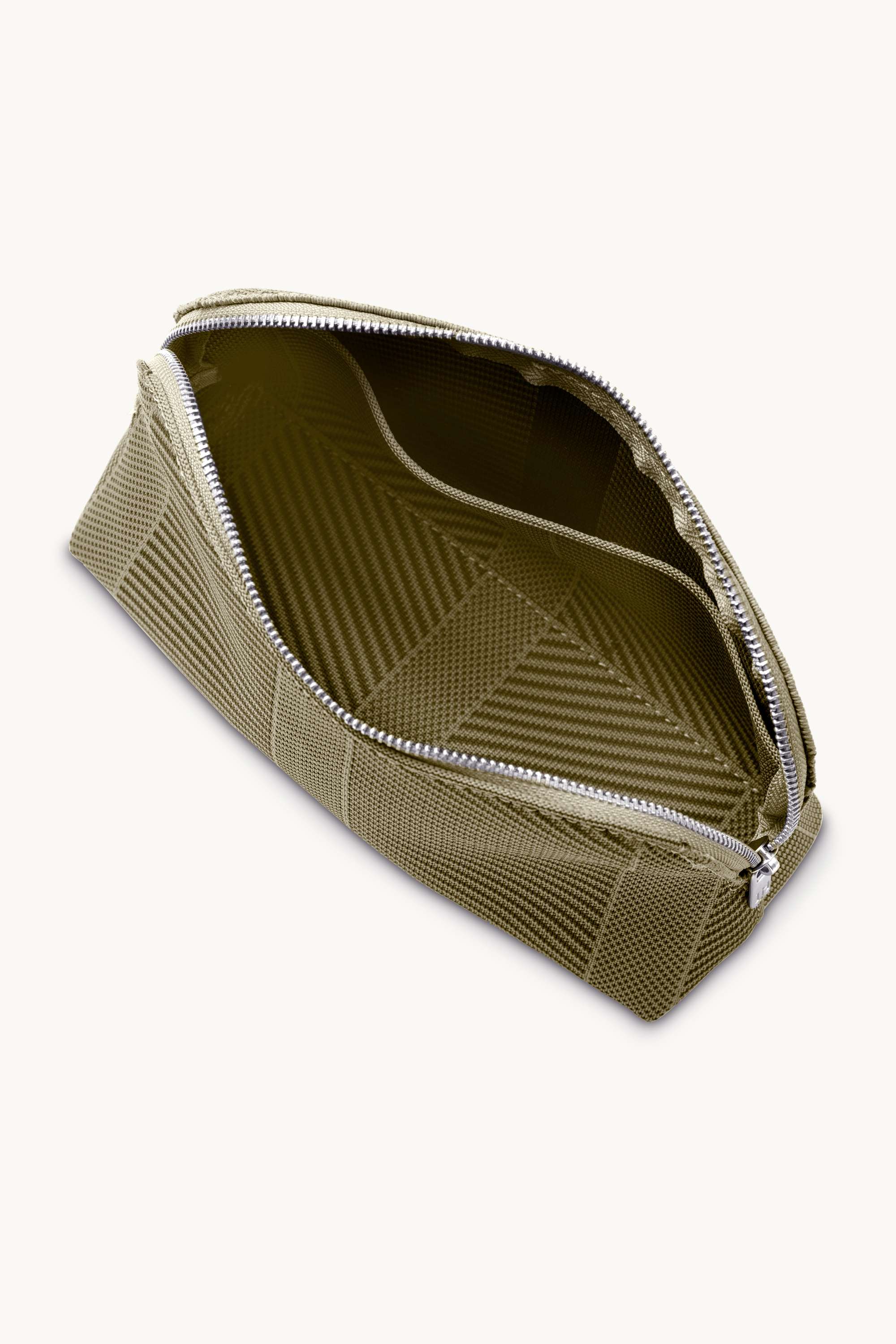 Knitted Makeup Bag - Greige Sphagnum
