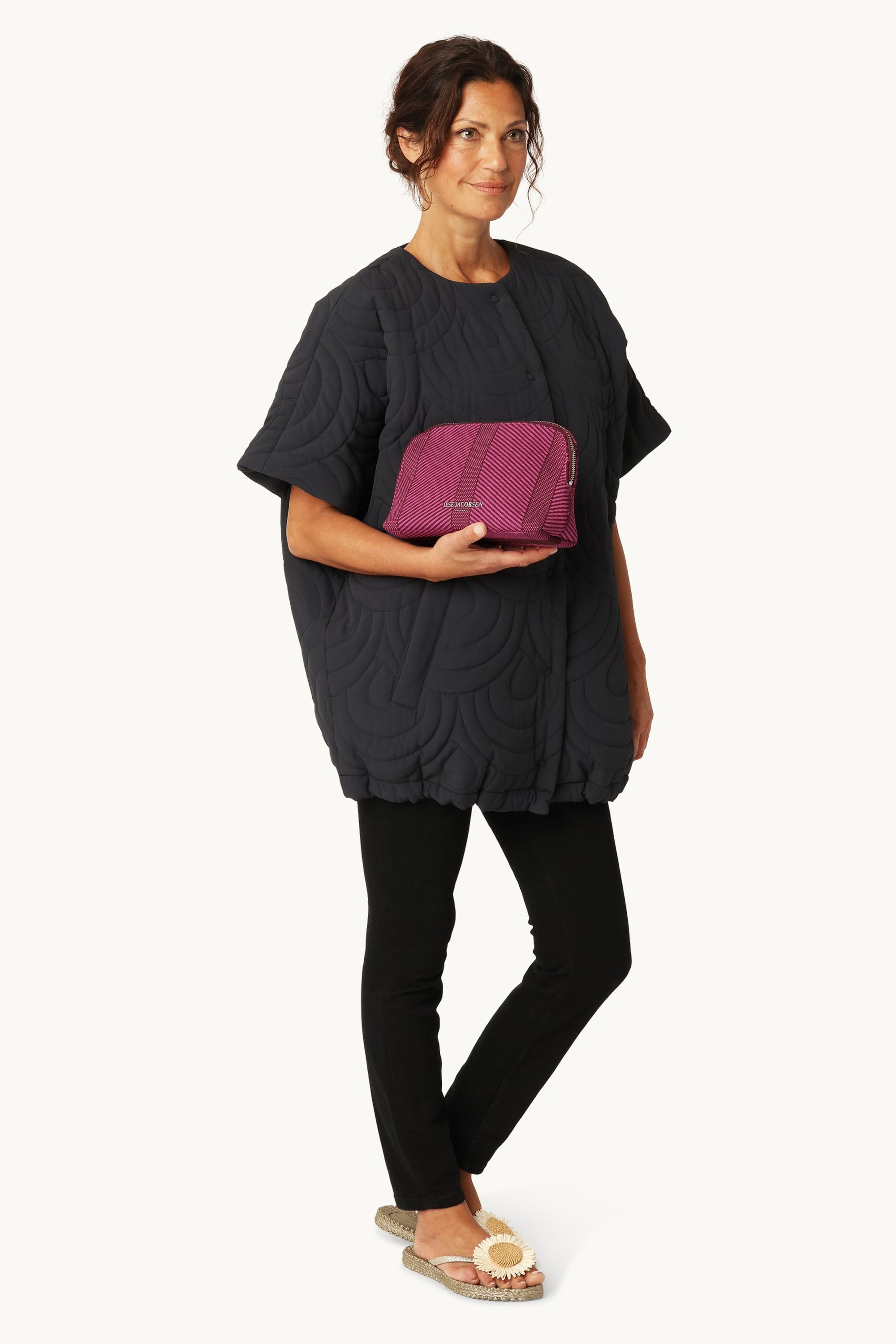 Knitted Makeup Bag - Opera Mauve Magenta Haze