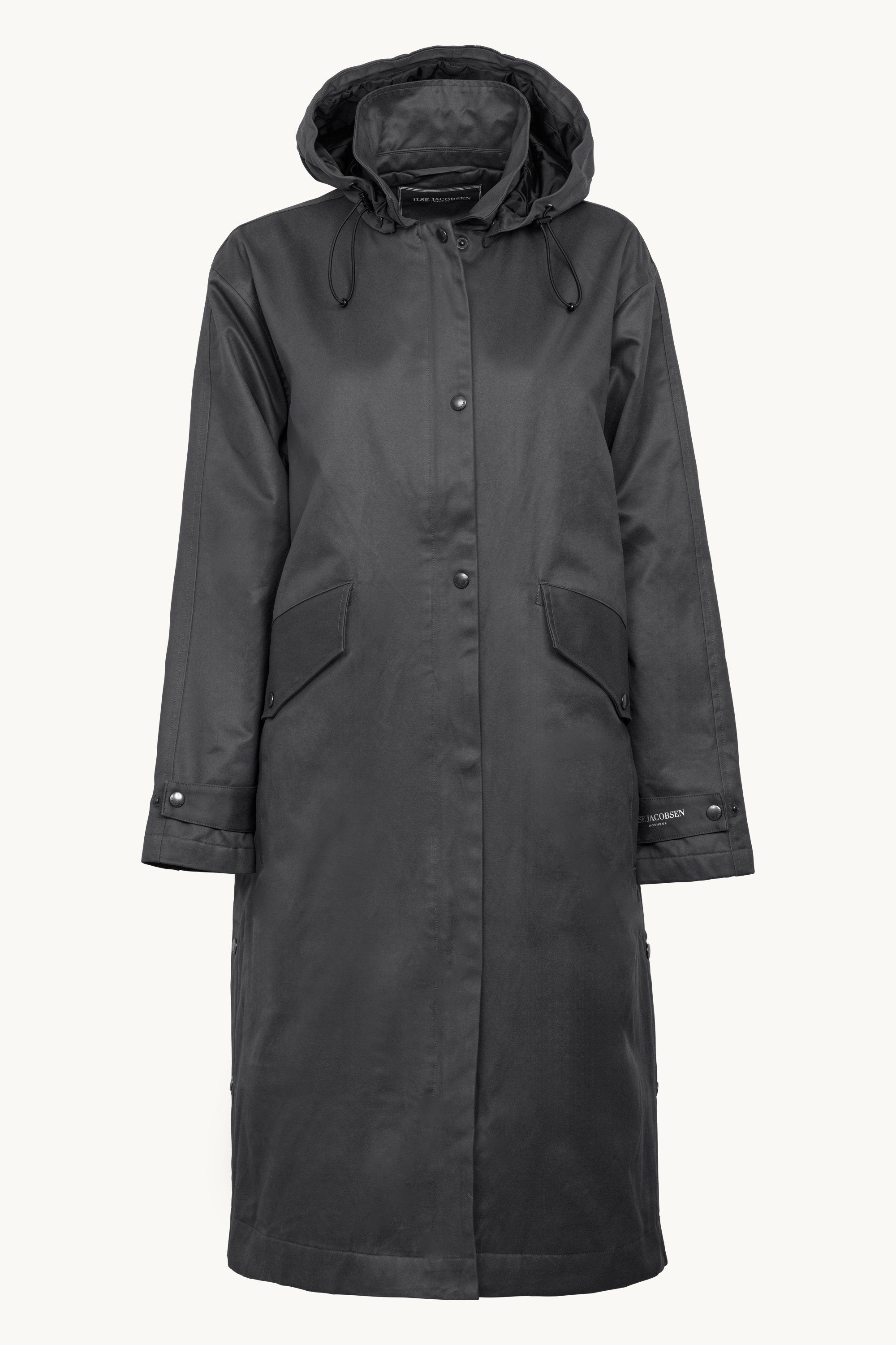 Padded Coat - Dark Brown Check
